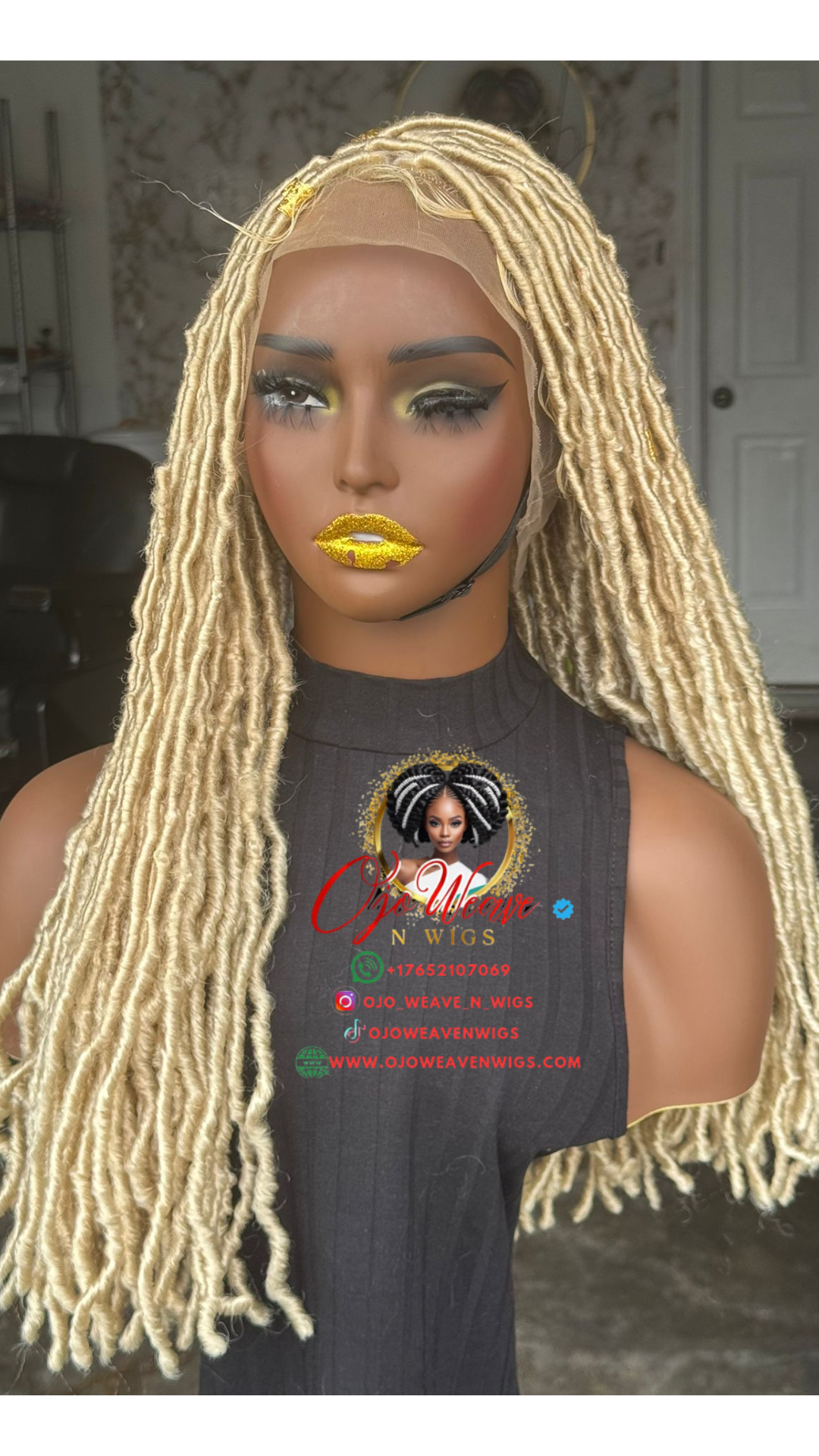 20/22 Inch Full Lace Locs Wig - Ready to Ship