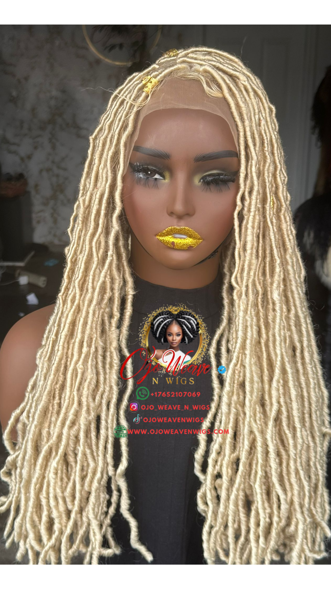 20/22 Inch Full Lace Locs Wig - Ready to Ship