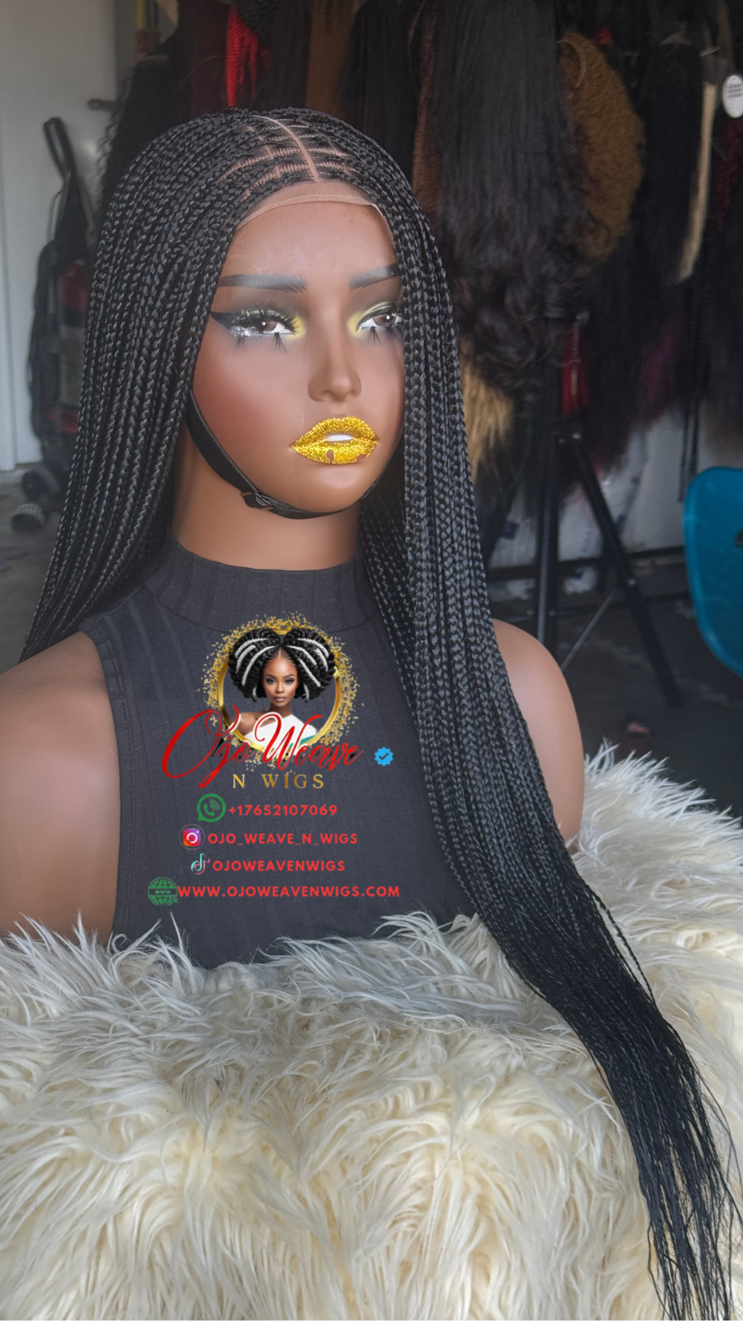 Ajoke: Knotless Glueless Closure Wig