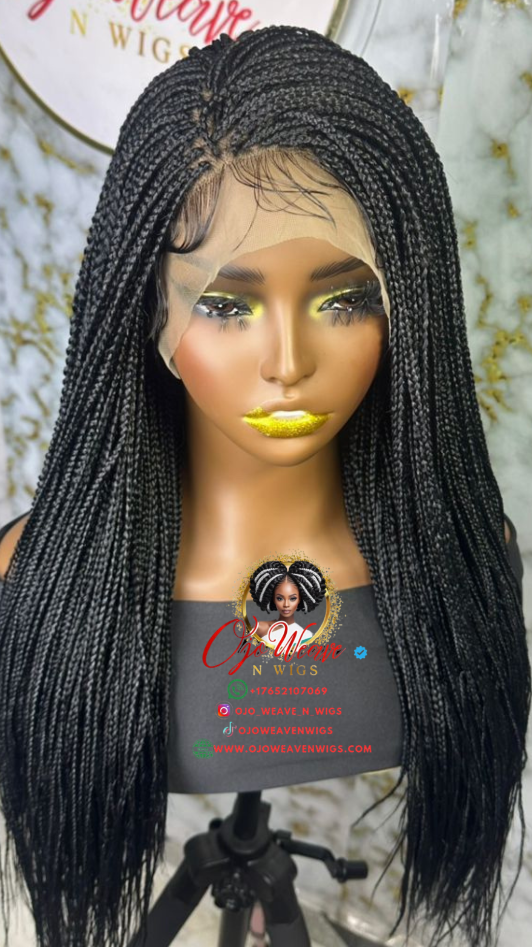 Sara Unit: Ready-to-Ship 13x6 Micro Braid Wig - 20-22 Inch