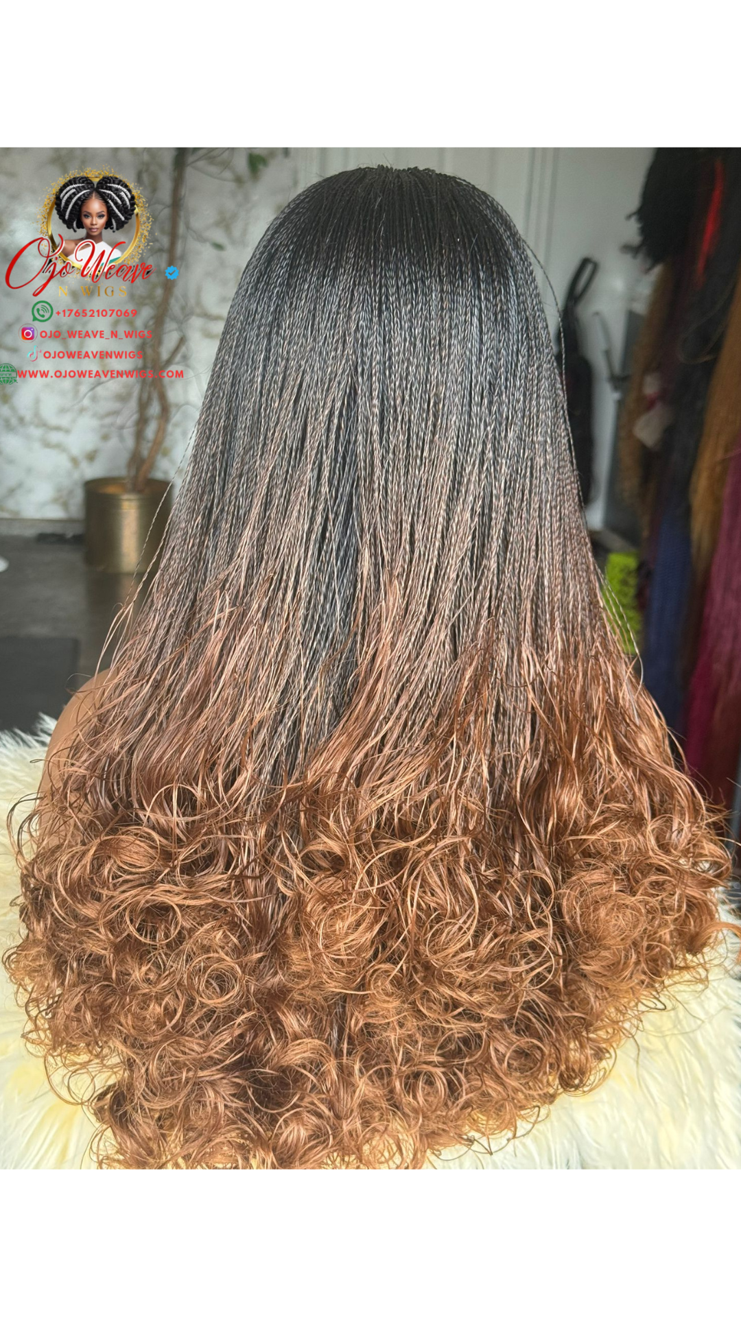 Amena Micro Twist Wig - Color 1B/30