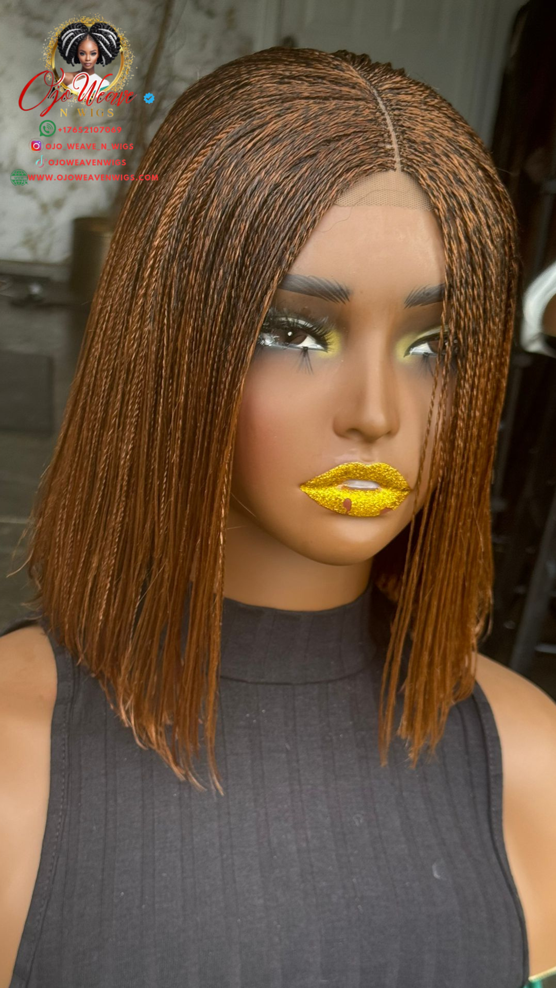 Laiyah Unit: 10-Inch Micro Twist Bob Wig