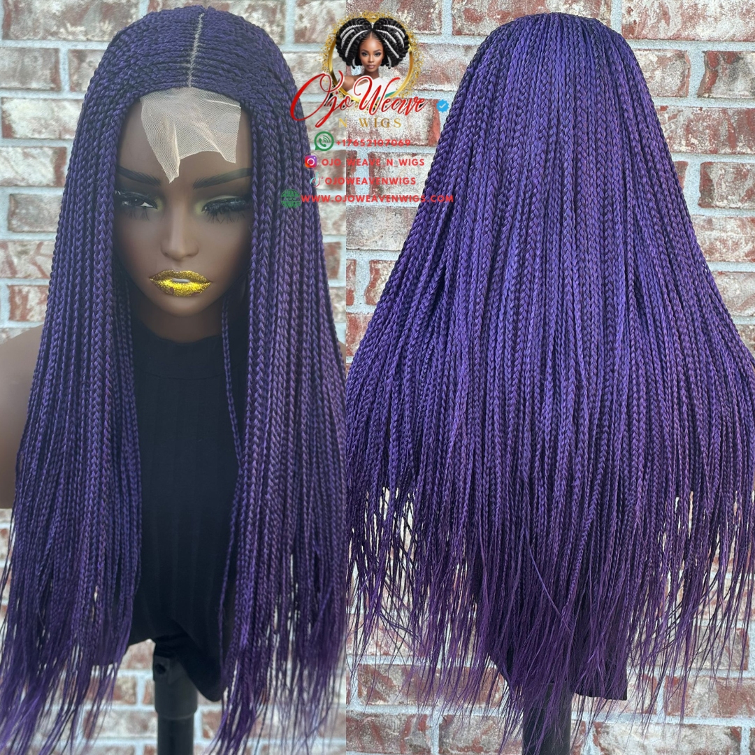 Bianca Purple Wig - 18/20 Inch - Ready to Ship