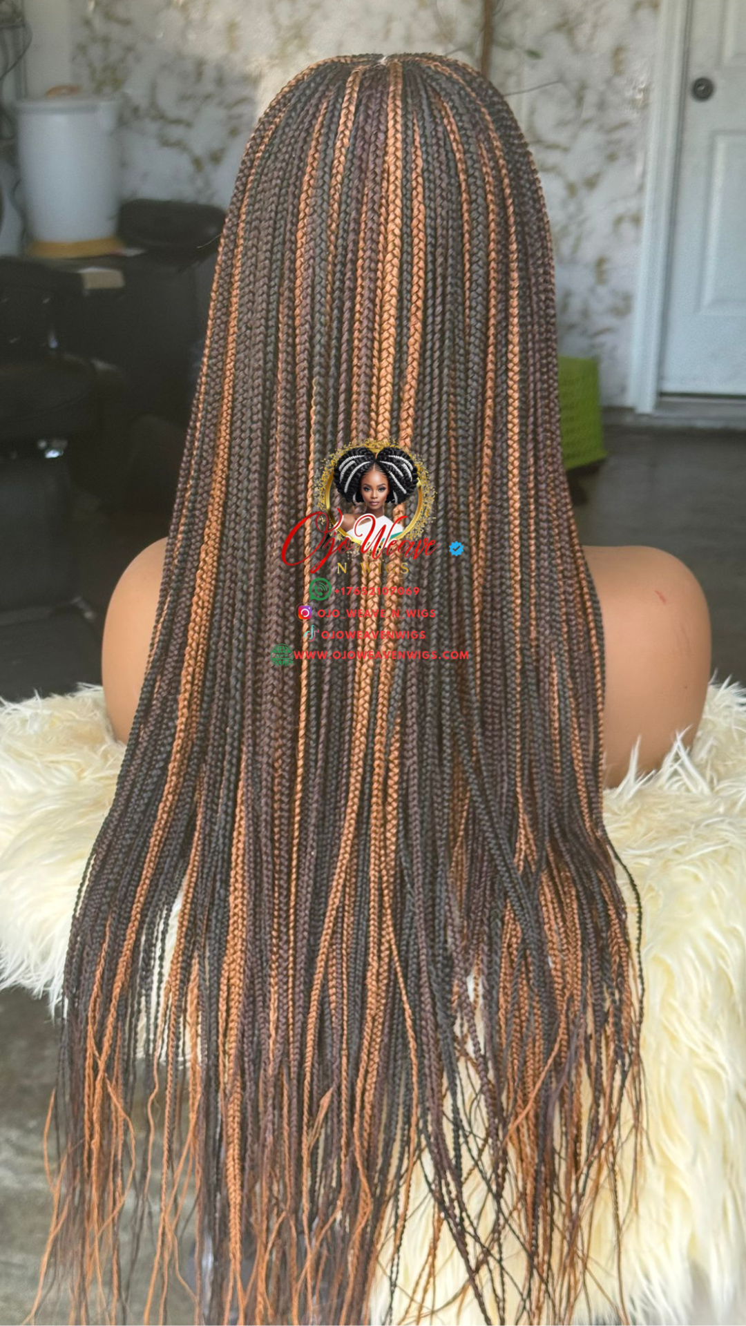 Bianca Highlights: 24-26 Inch Glueless Closure Wig Ready to Ship