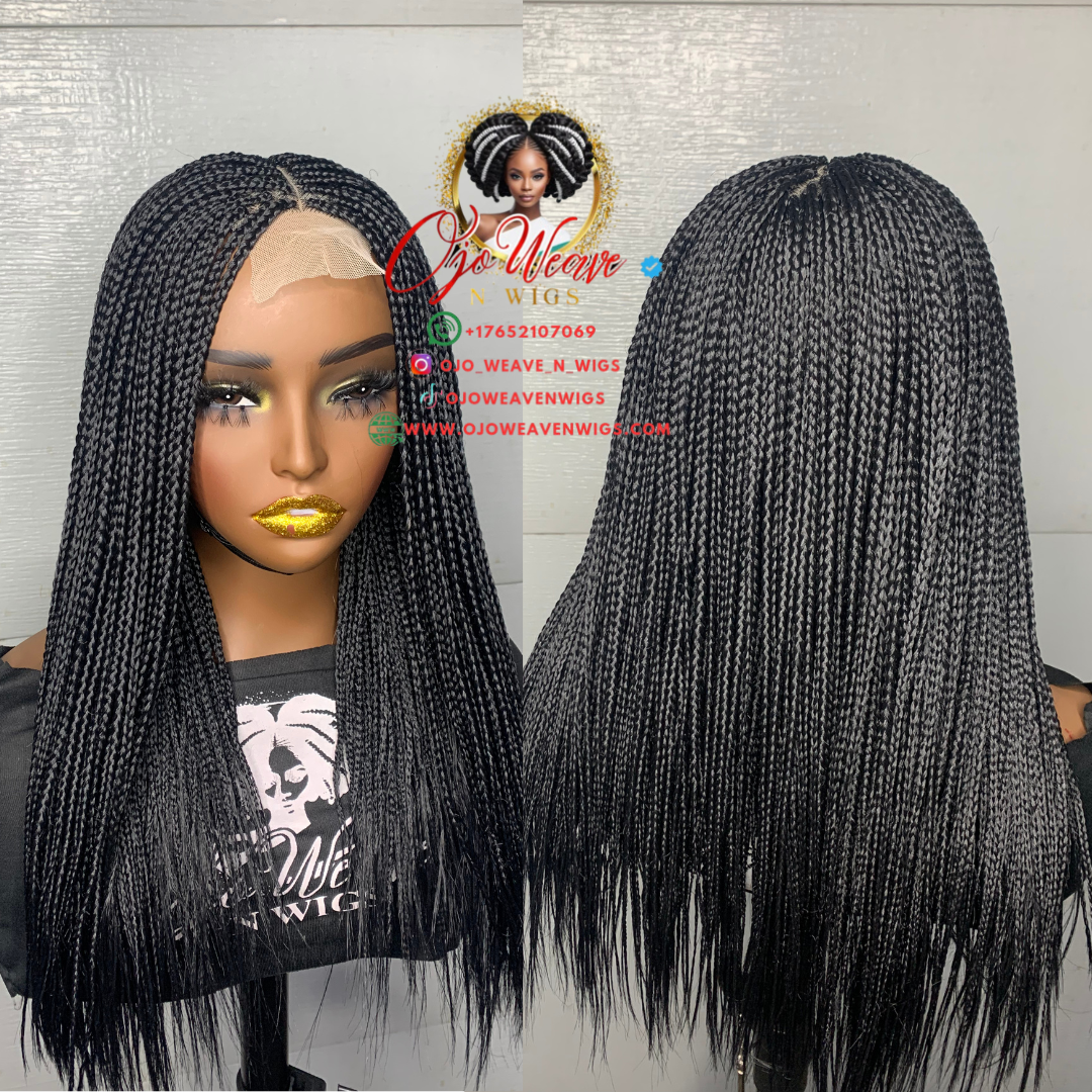 Janet Micro Braid Black: Made to Order