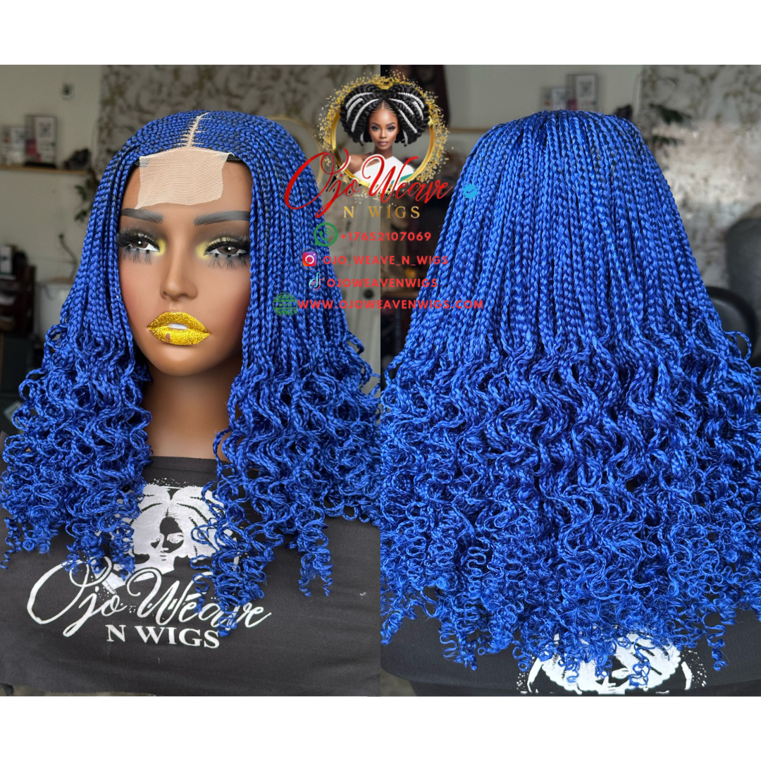 Bianca Curls Vibrant Blue: Ready to Ship