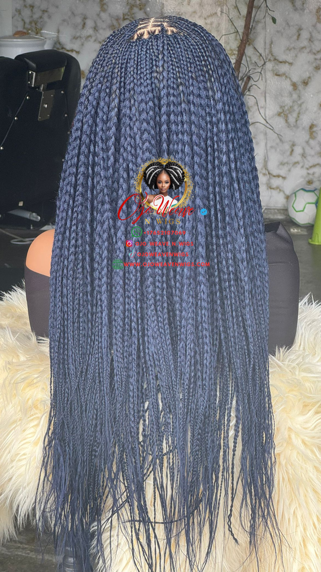 Juli Unit: 14-inch Knotless Braids Glueless Wig