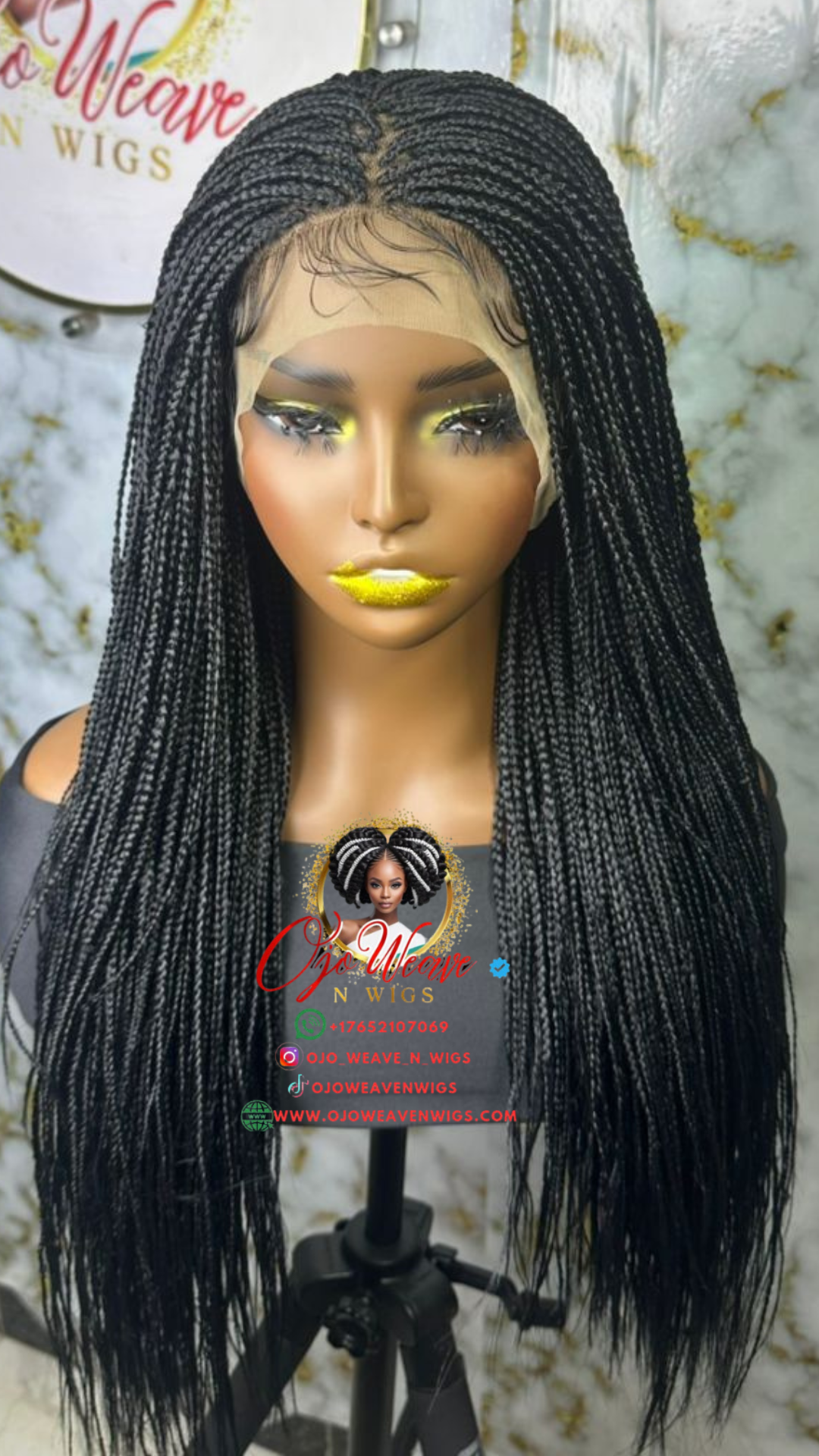 Sara Unit: Ready-to-Ship 13x6 Micro Braid Wig - 20-22 Inch