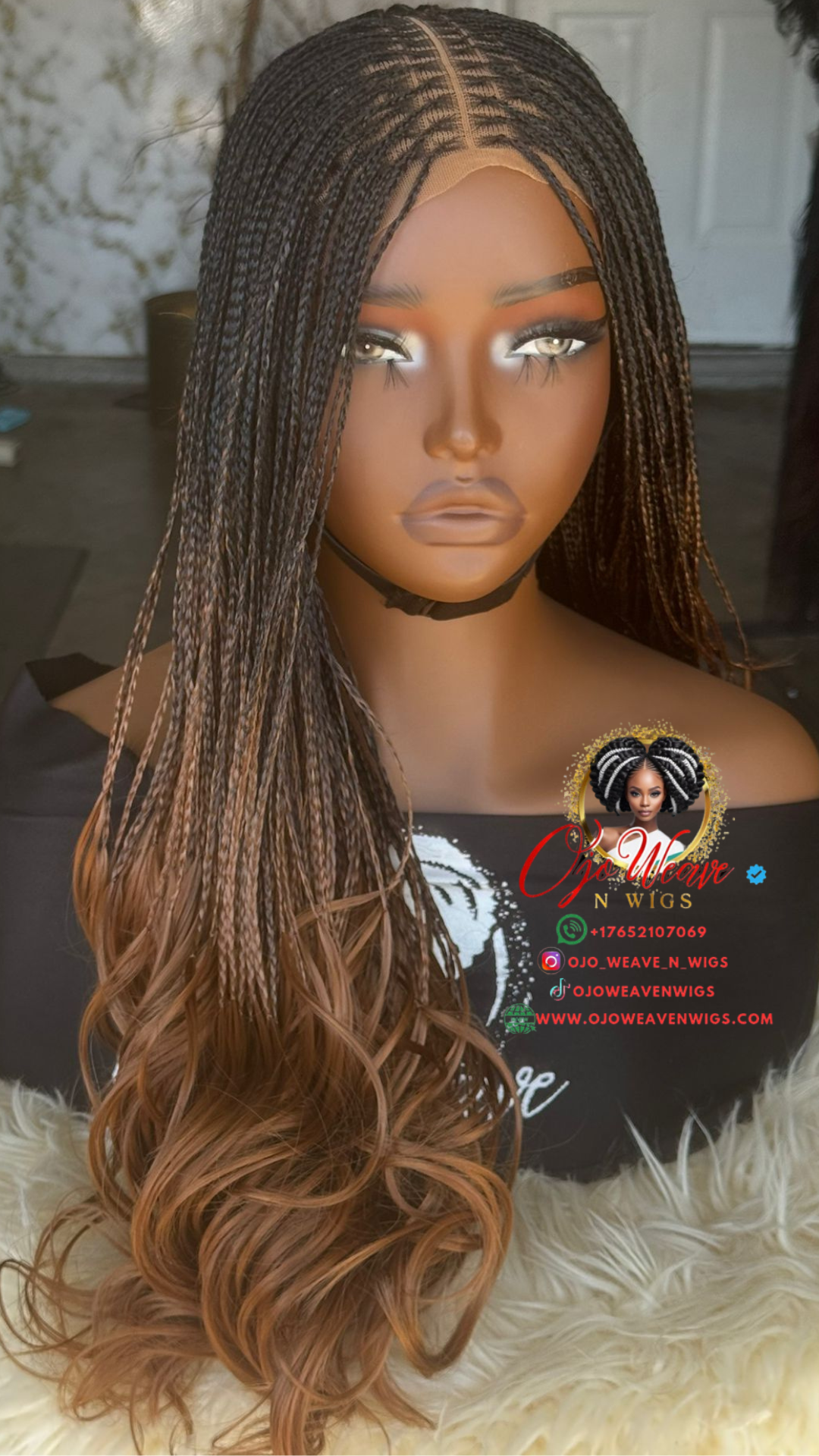 Made-to-Order Nichole French Curls 100% Human Lace | Ombre