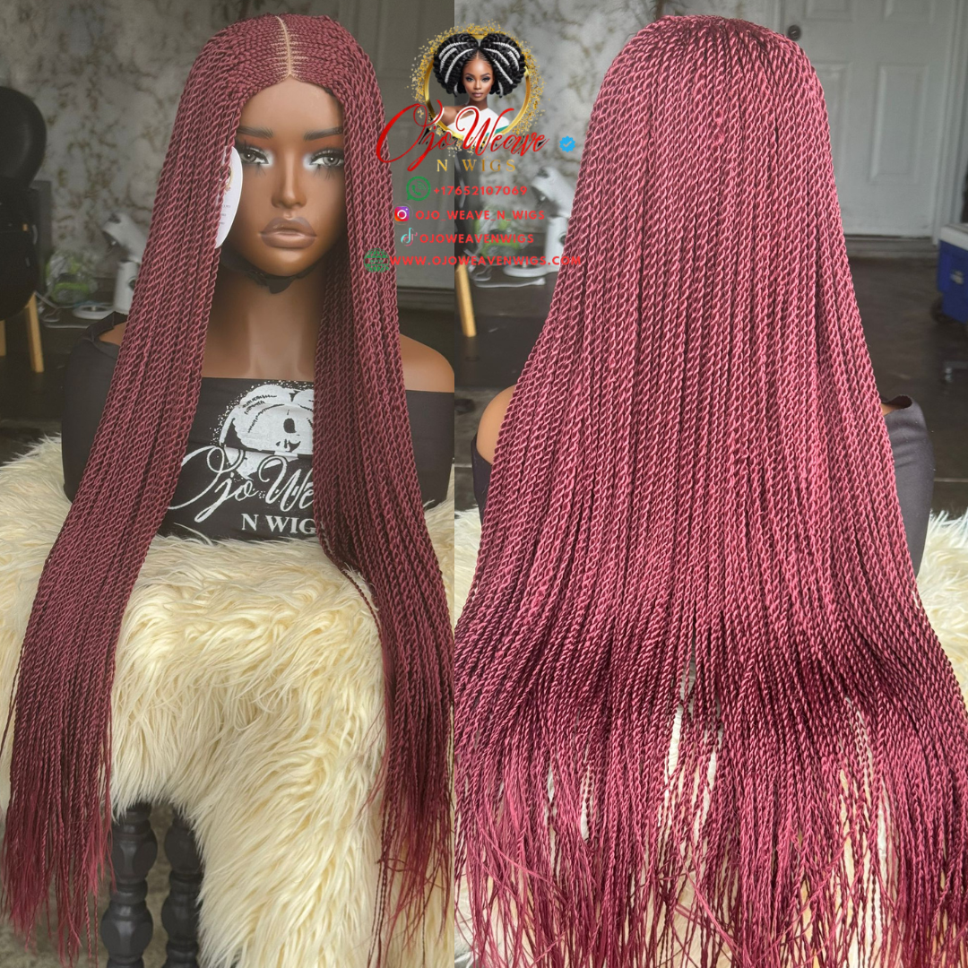 SALE! SALE! Bianca Twisted Burgundy Long Length Top