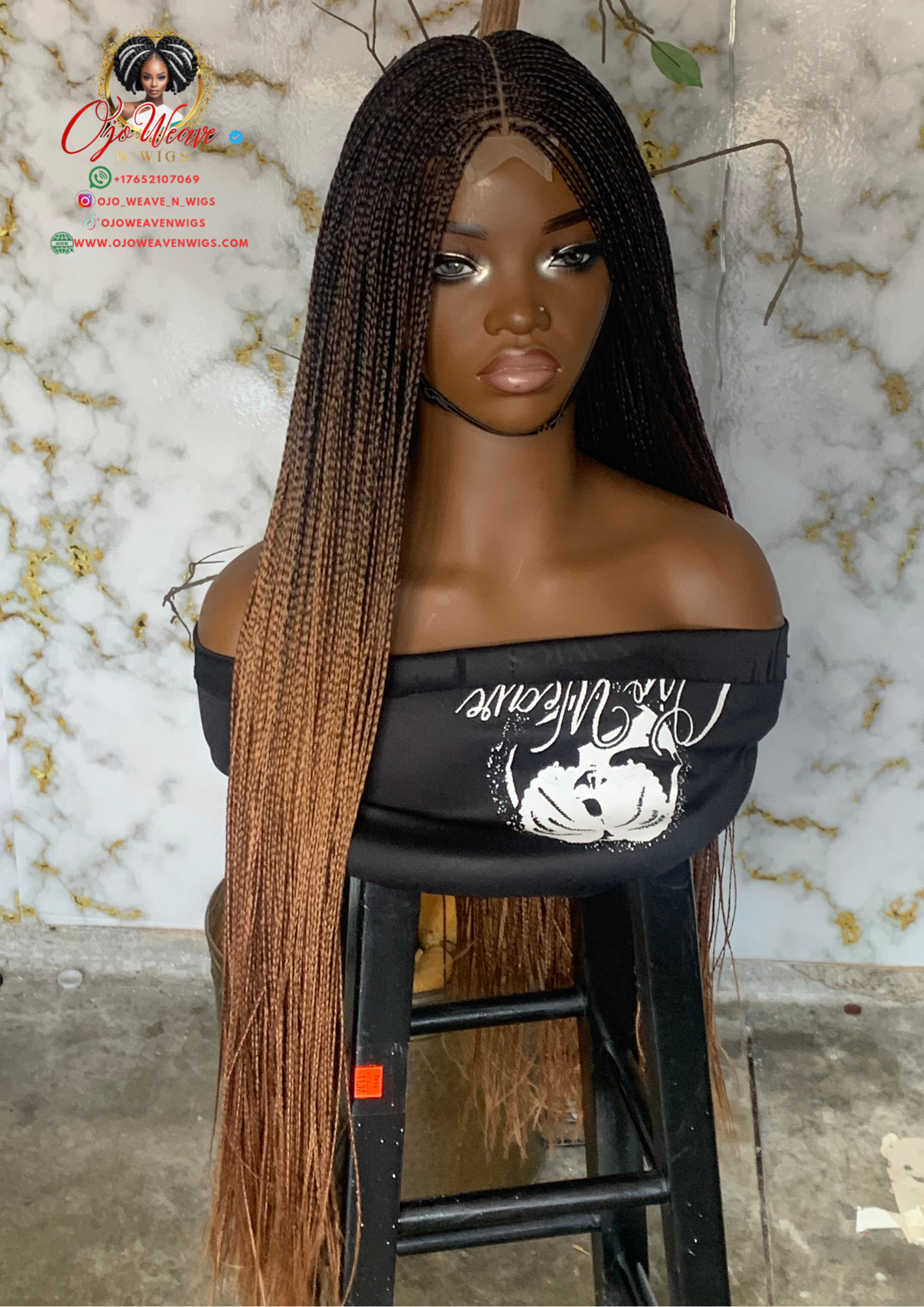 Sisi Bone Wig: 30-Inch Bone Straight Closure Wig | Ready to Ship