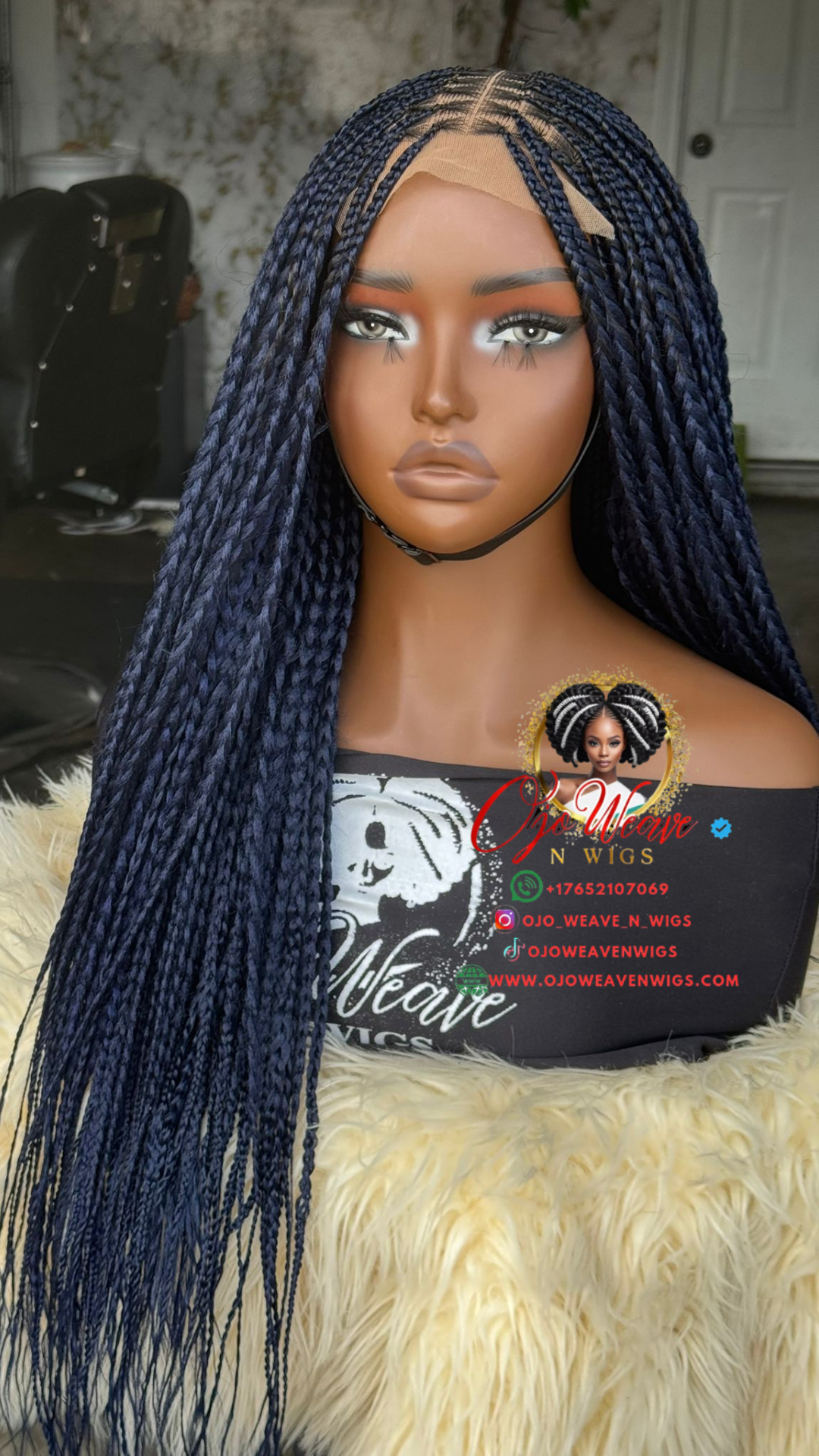 Juli Unit: 14-inch Knotless Braids Glueless Wig