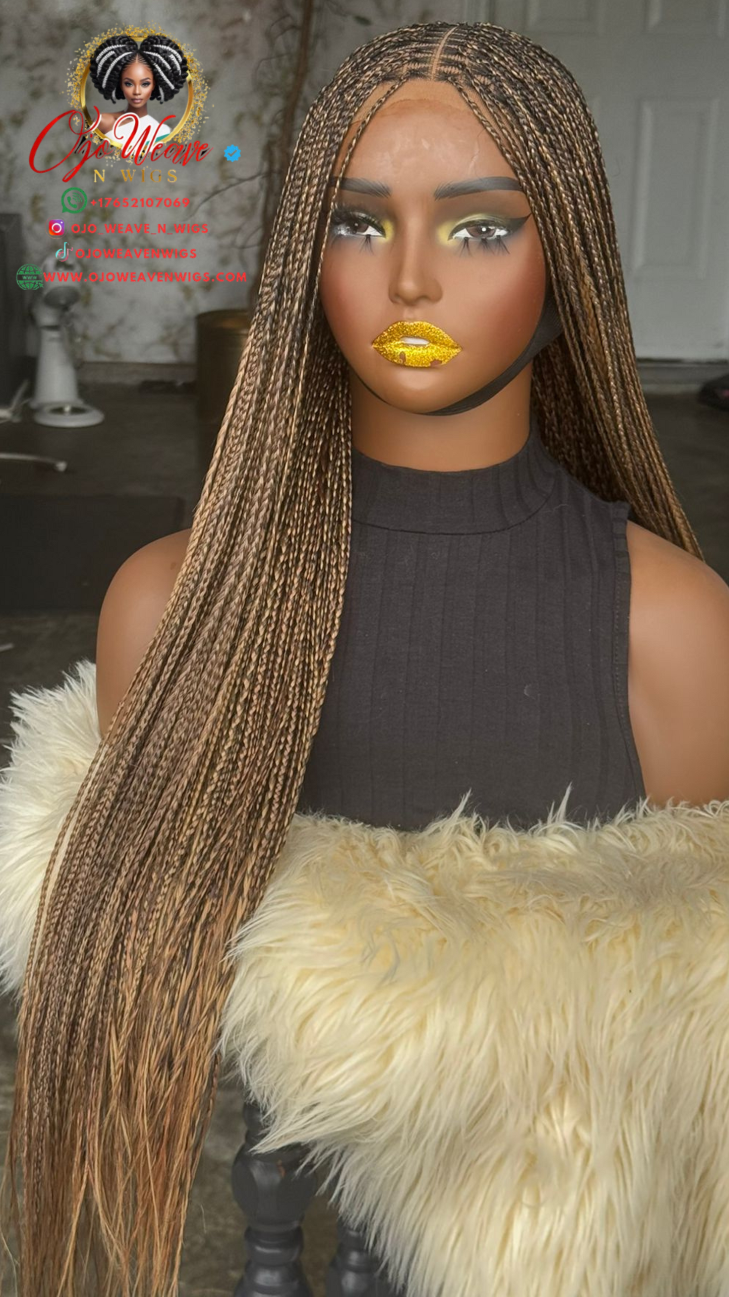 Sisi Glueless Closure Bone Straight Wig - 24/26 Inch Ready to Ship