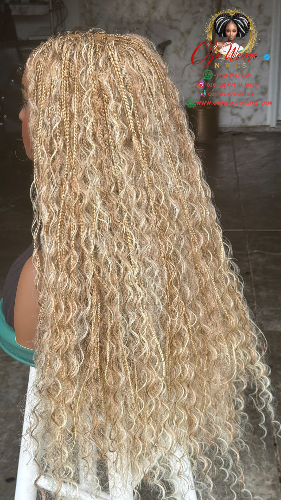 24-inch Boho Closure | 27/613 Honey Blonde Wavy Human Hair Lace Closure, Ready to Ship