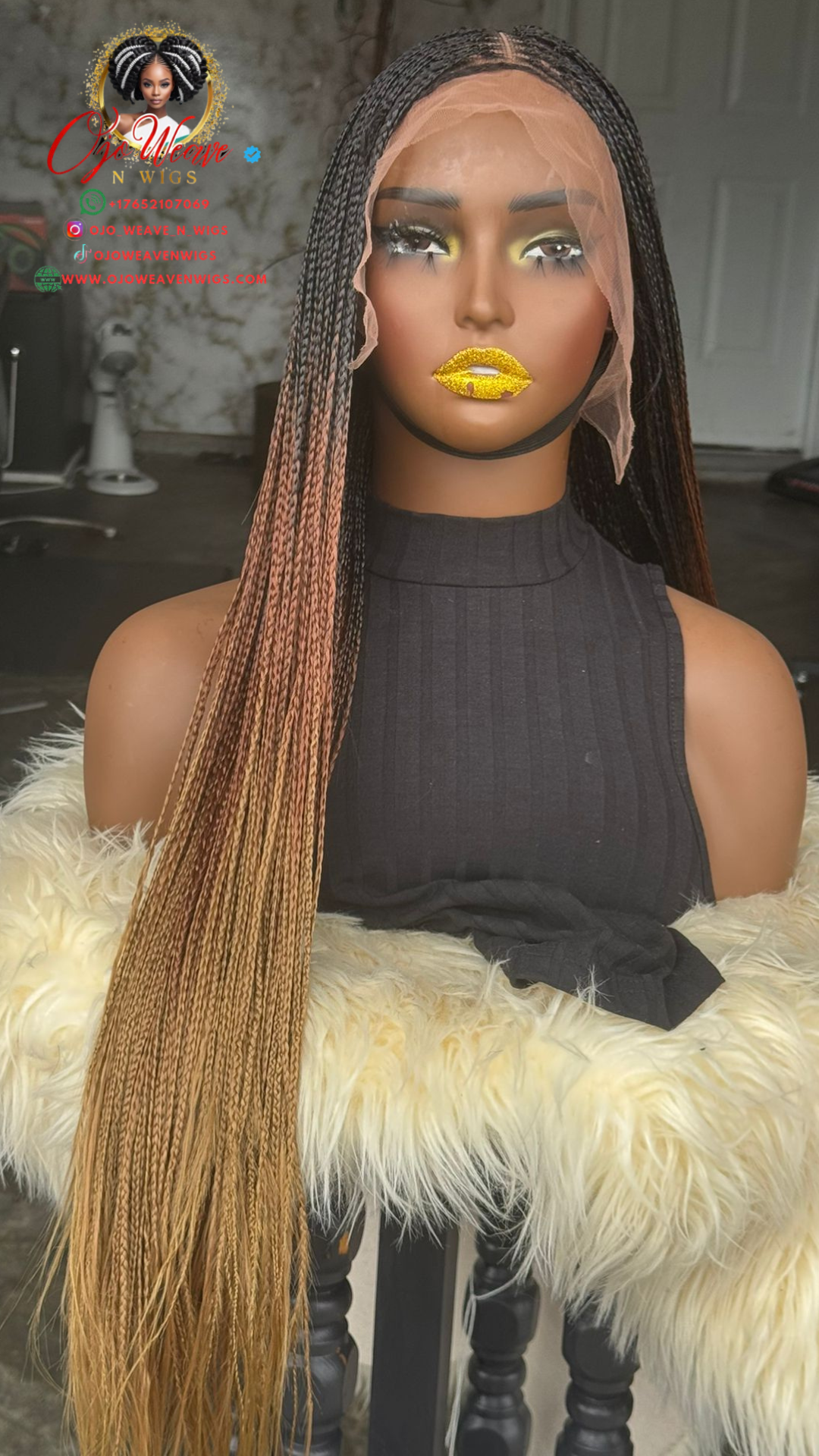 Sisi Full Lace Bone Straight Wig - 26/28 Inch Swiss Lace | Ready to Ship