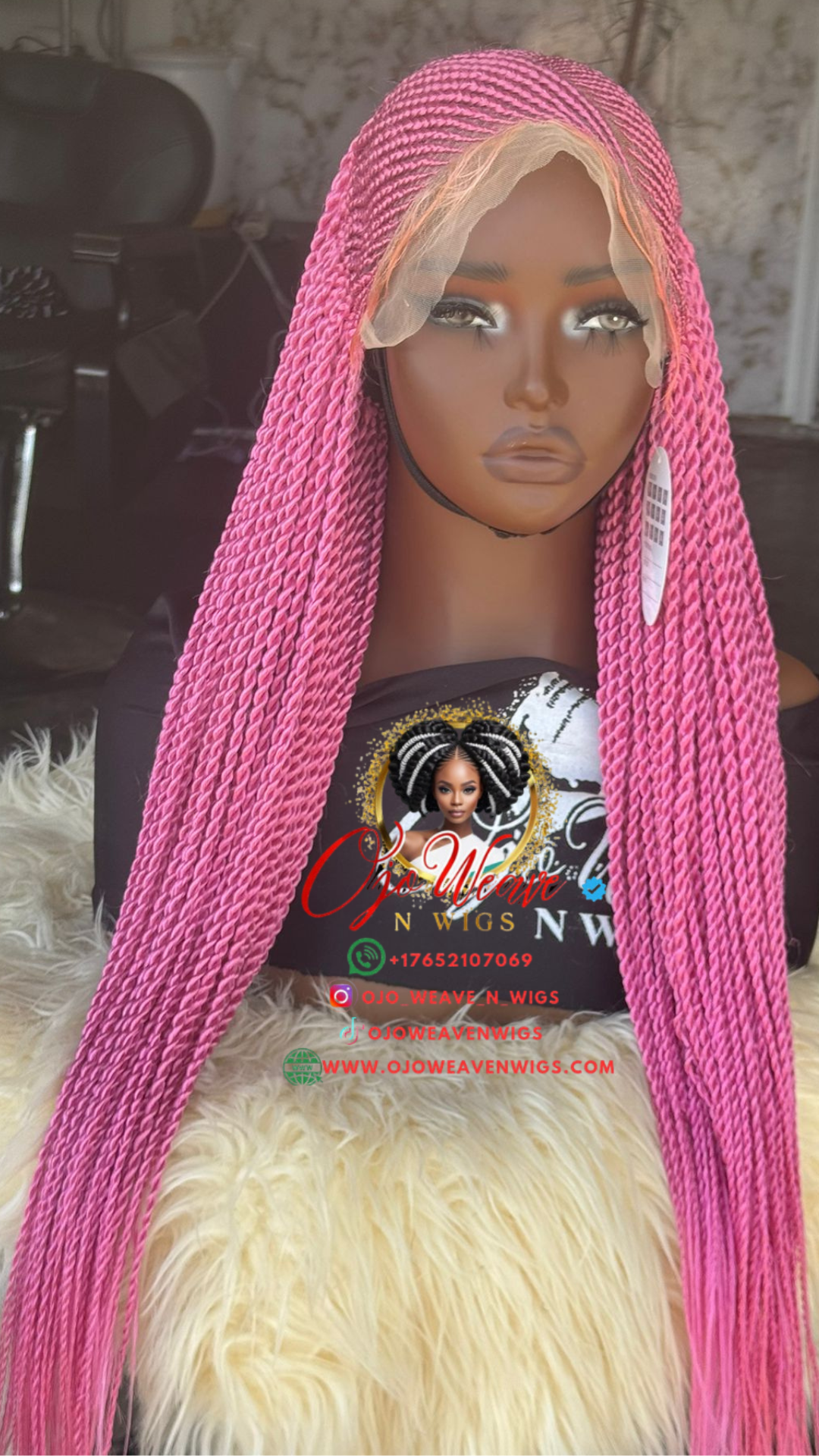 Shilo Unit Pink Wig