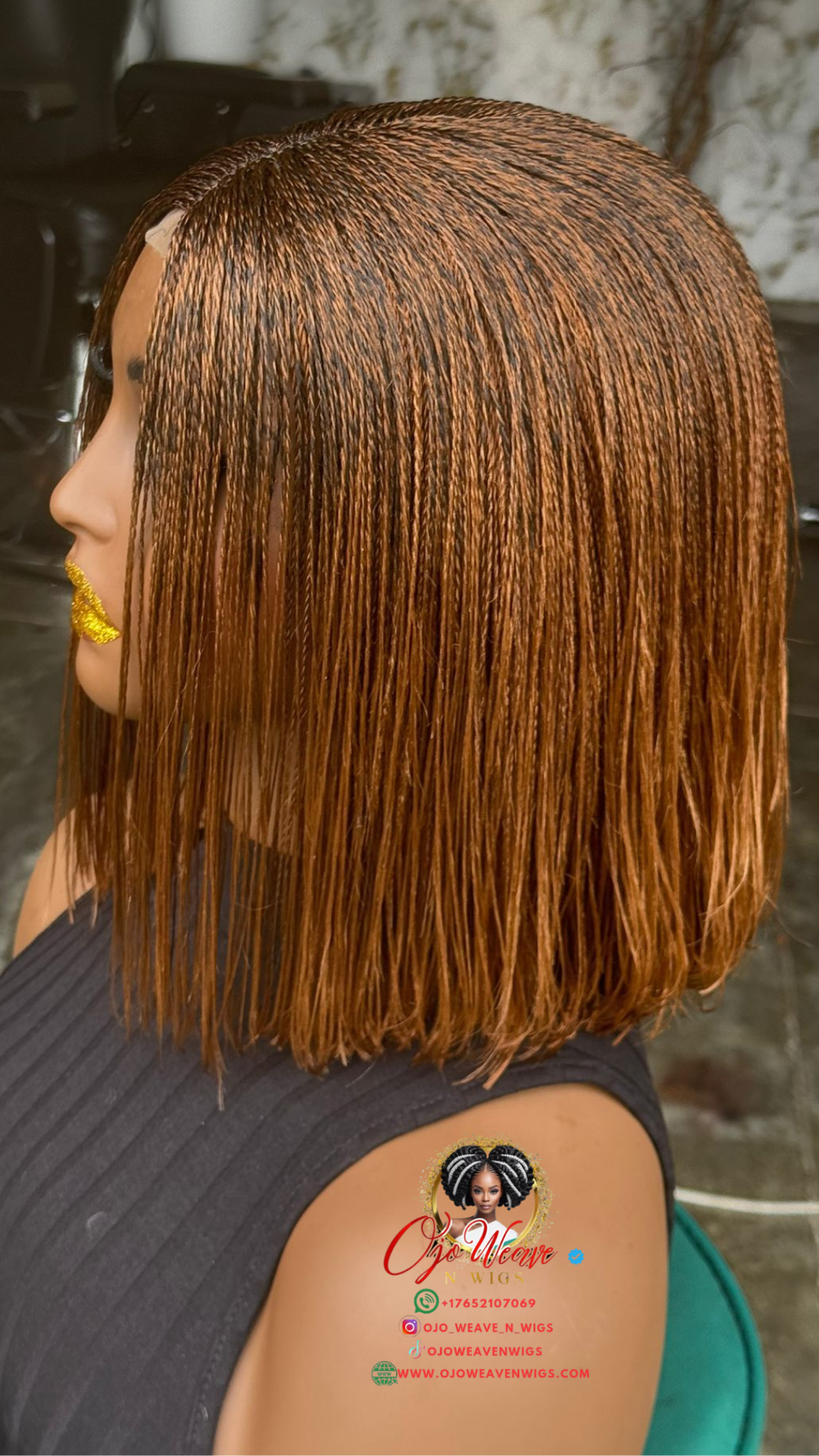 Laiyah Unit: 10-Inch Micro Twist Bob Wig