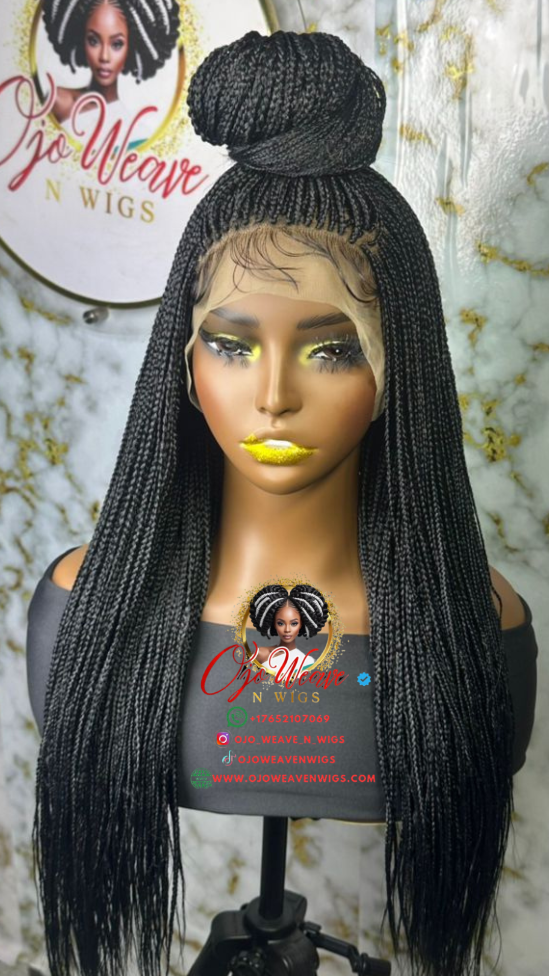 Sara Unit: Ready-to-Ship 13x6 Micro Braid Wig - 20-22 Inch
