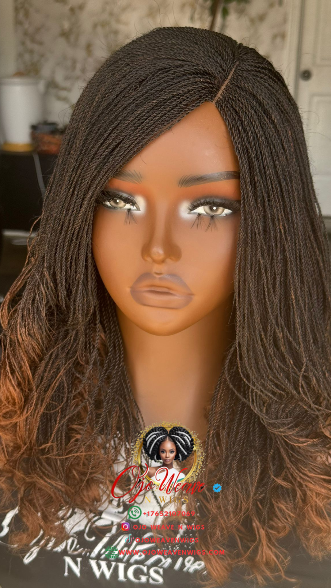 Lady B with Ultra Lightweight Micro Curly Wig: Made to Order