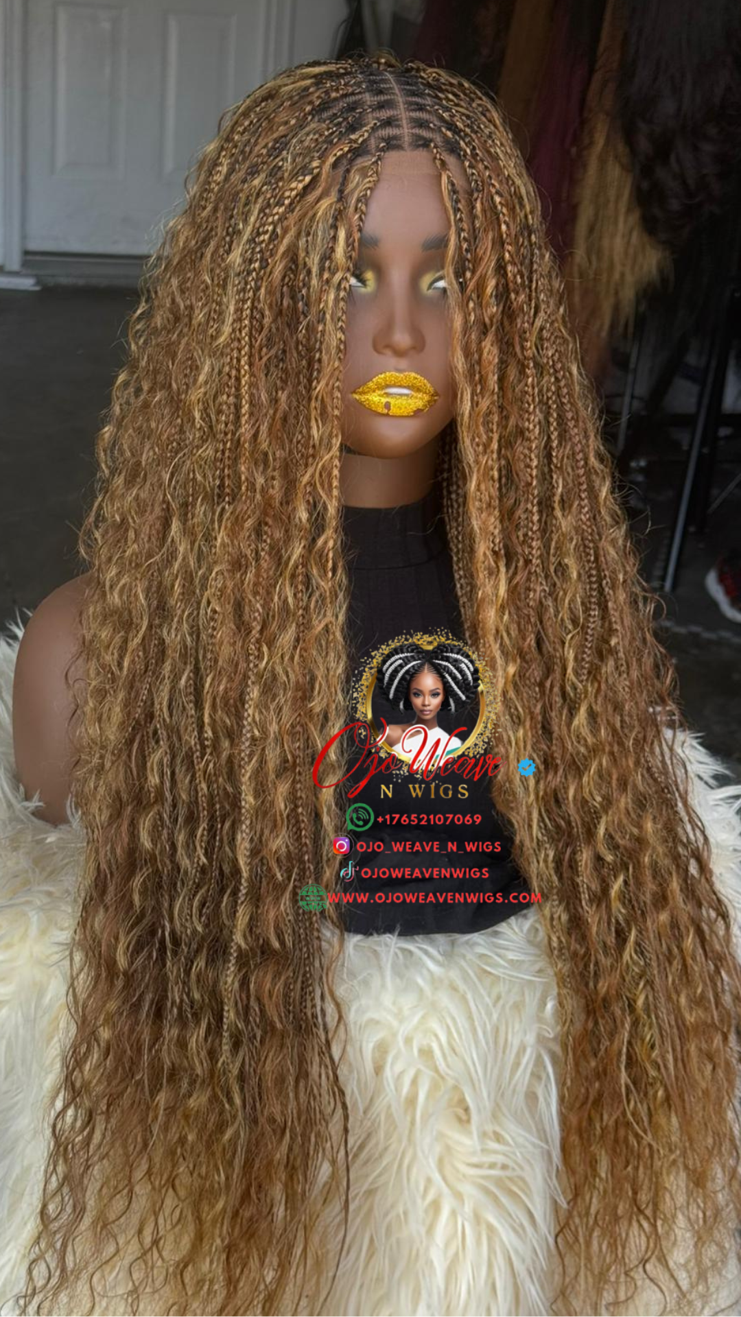 Color 27/30 Closure Boho Wig - 24-inch Glueless - Ready to Ship