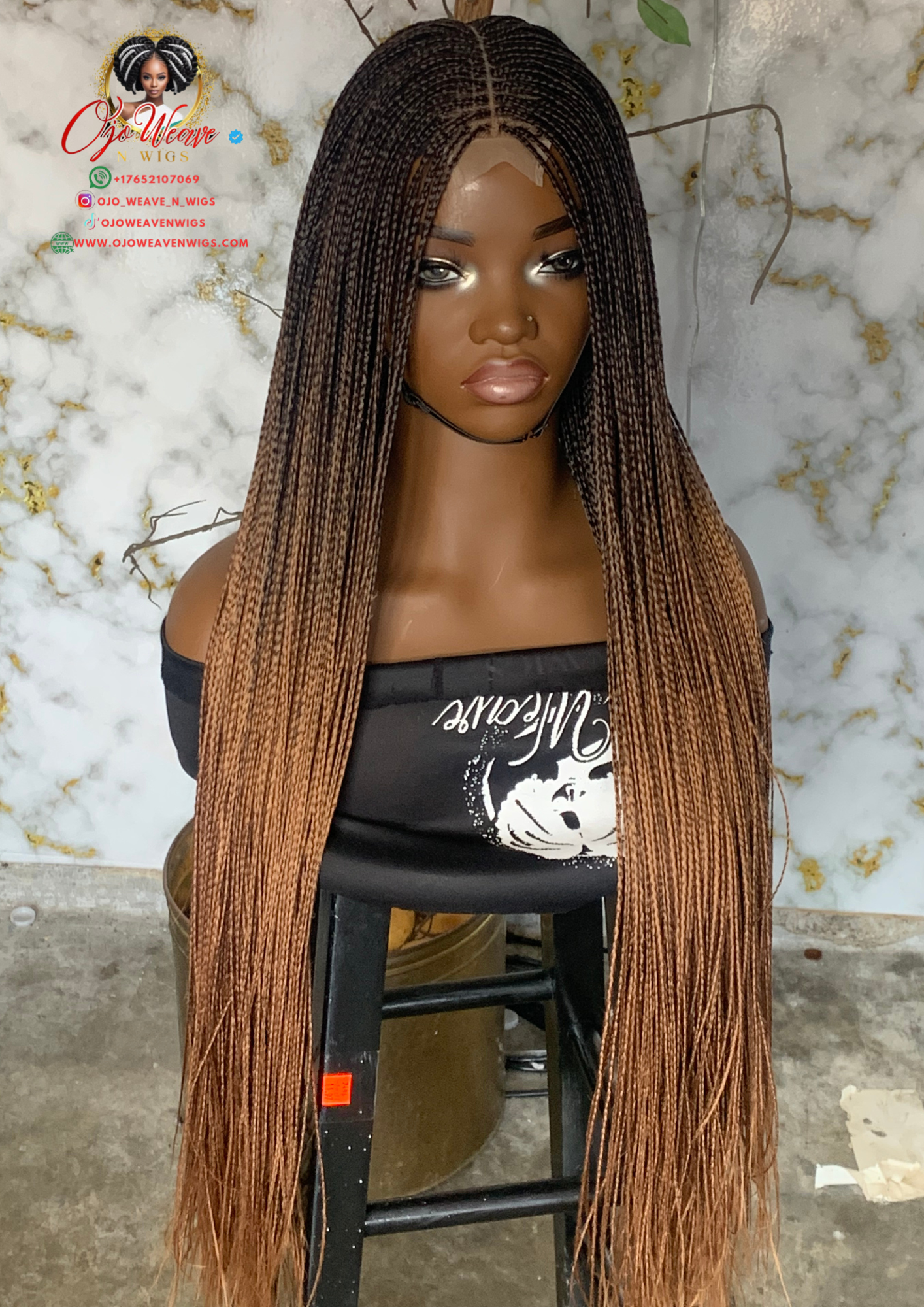 Sisi Bone Wig: 30-Inch Bone Straight Closure Wig | Ready to Ship