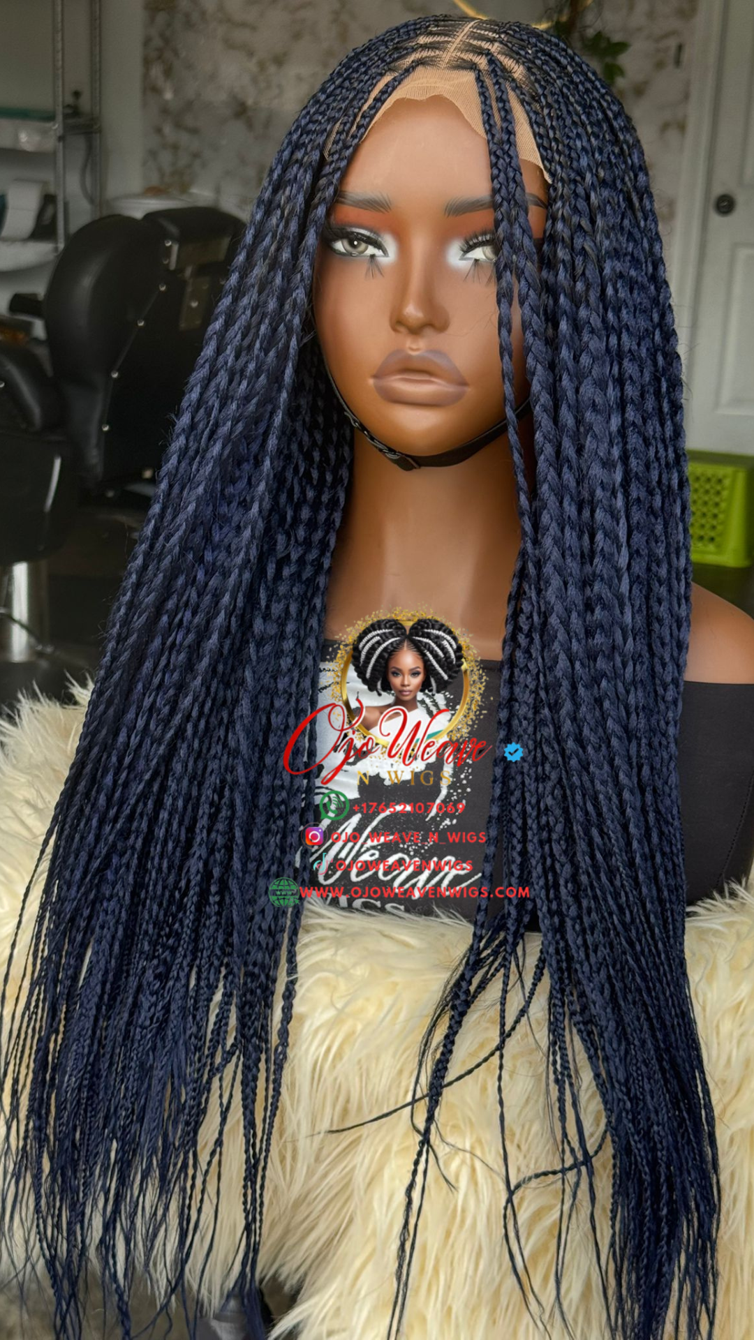 Juli Unit: 14-inch Knotless Braids Glueless Wig