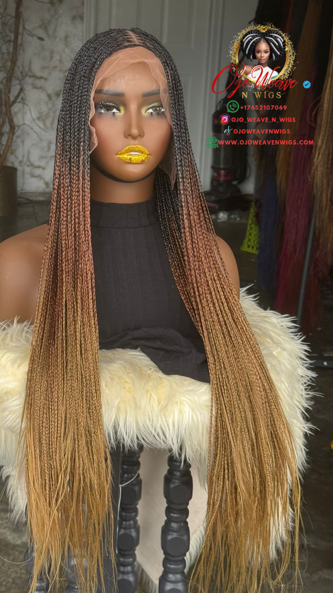 Sisi Full Lace Bone Straight Wig - 26/28 Inch Swiss Lace | Ready to Ship