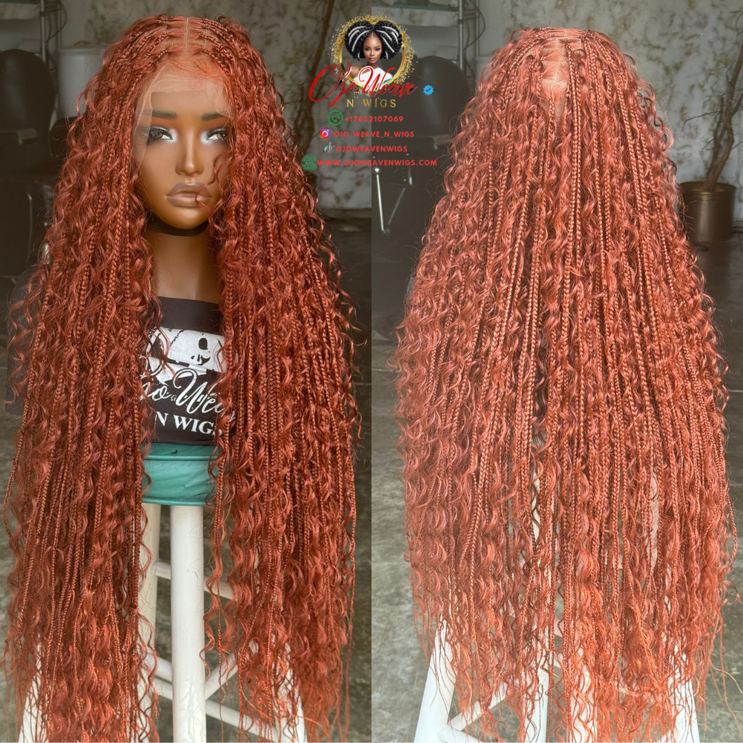 Full Lace Ginger Simon Boho Ready to Ship 30-32 Inches