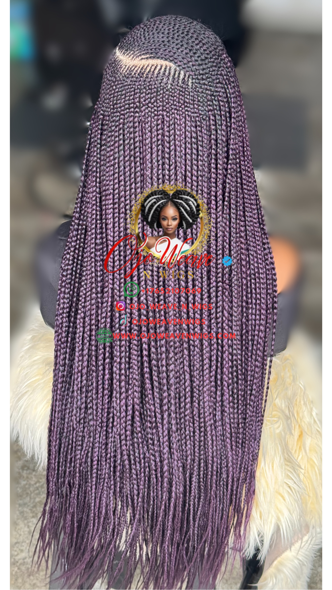 Gold Purple Wig: Pre Order