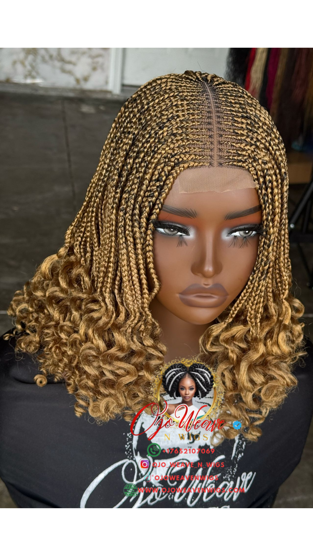 Bianca Short Curl Wig, Color 27: Made to Order