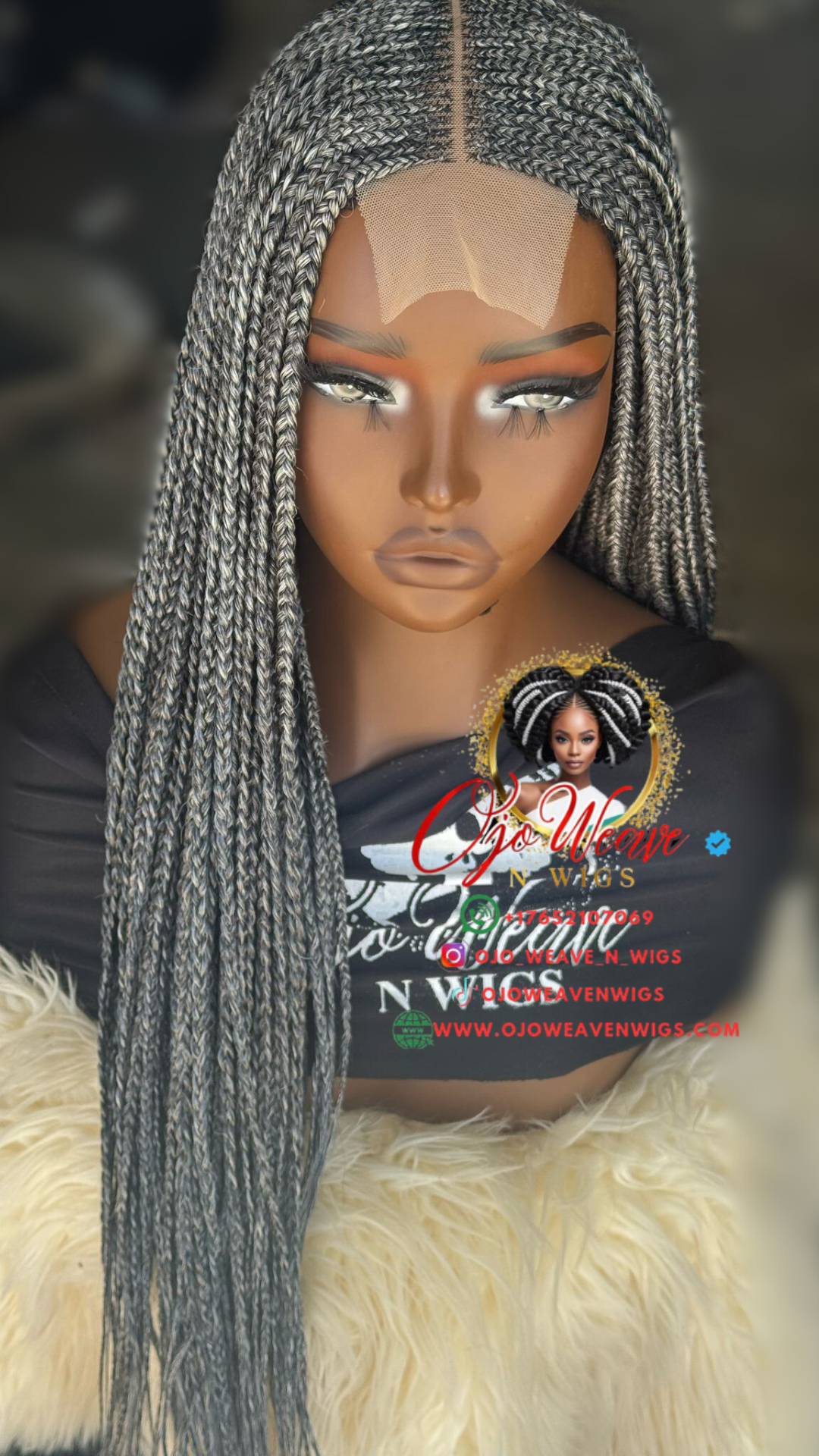 Bianca Salt & Pepper Wig 20/22 Inch: Ready to Ship