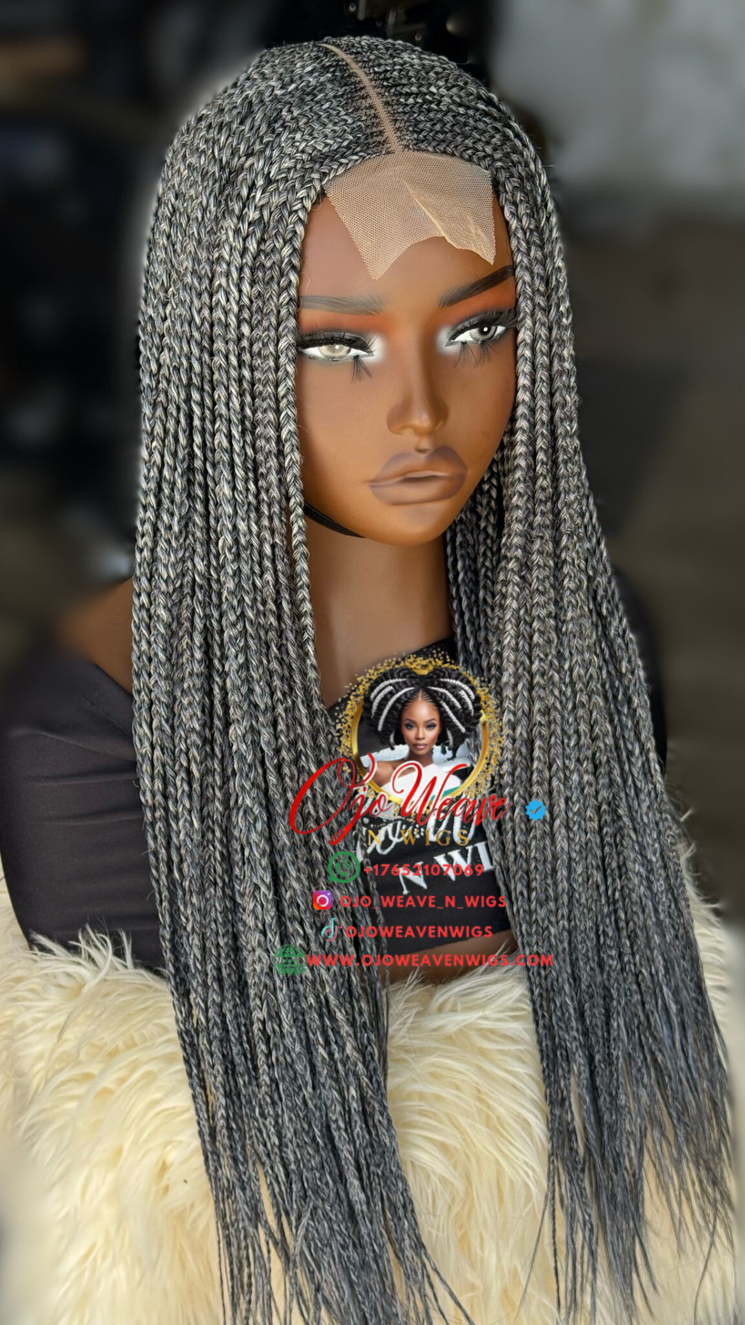 Bianca Salt & Pepper Wig 20/22 Inch: Ready to Ship