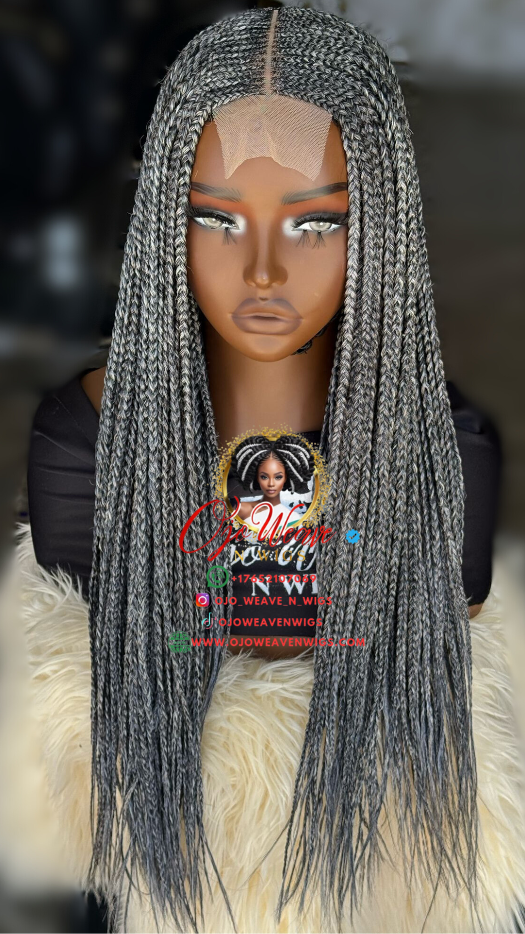 Bianca Salt & Pepper Wig 20/22 Inch: Ready to Ship