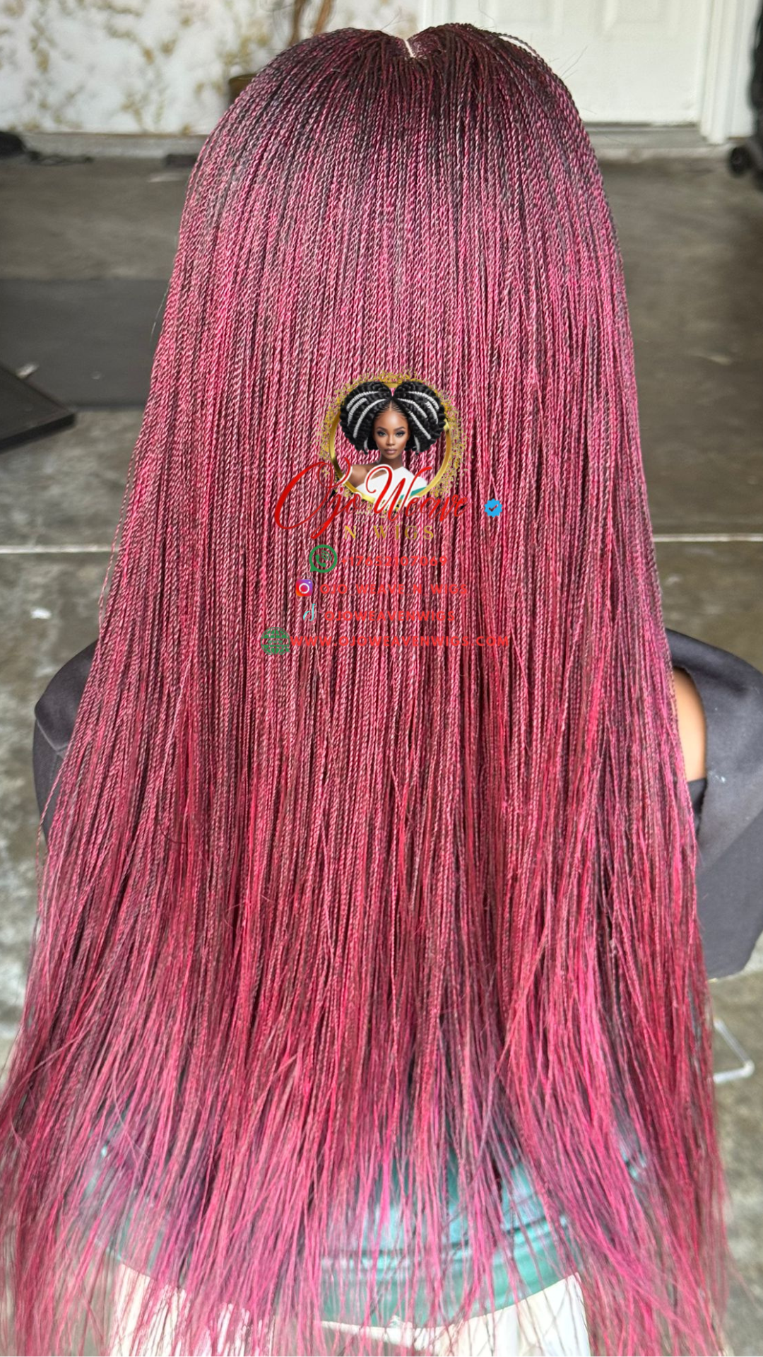 Esther Unit Burgundy Mix with Black: Ready to Ship