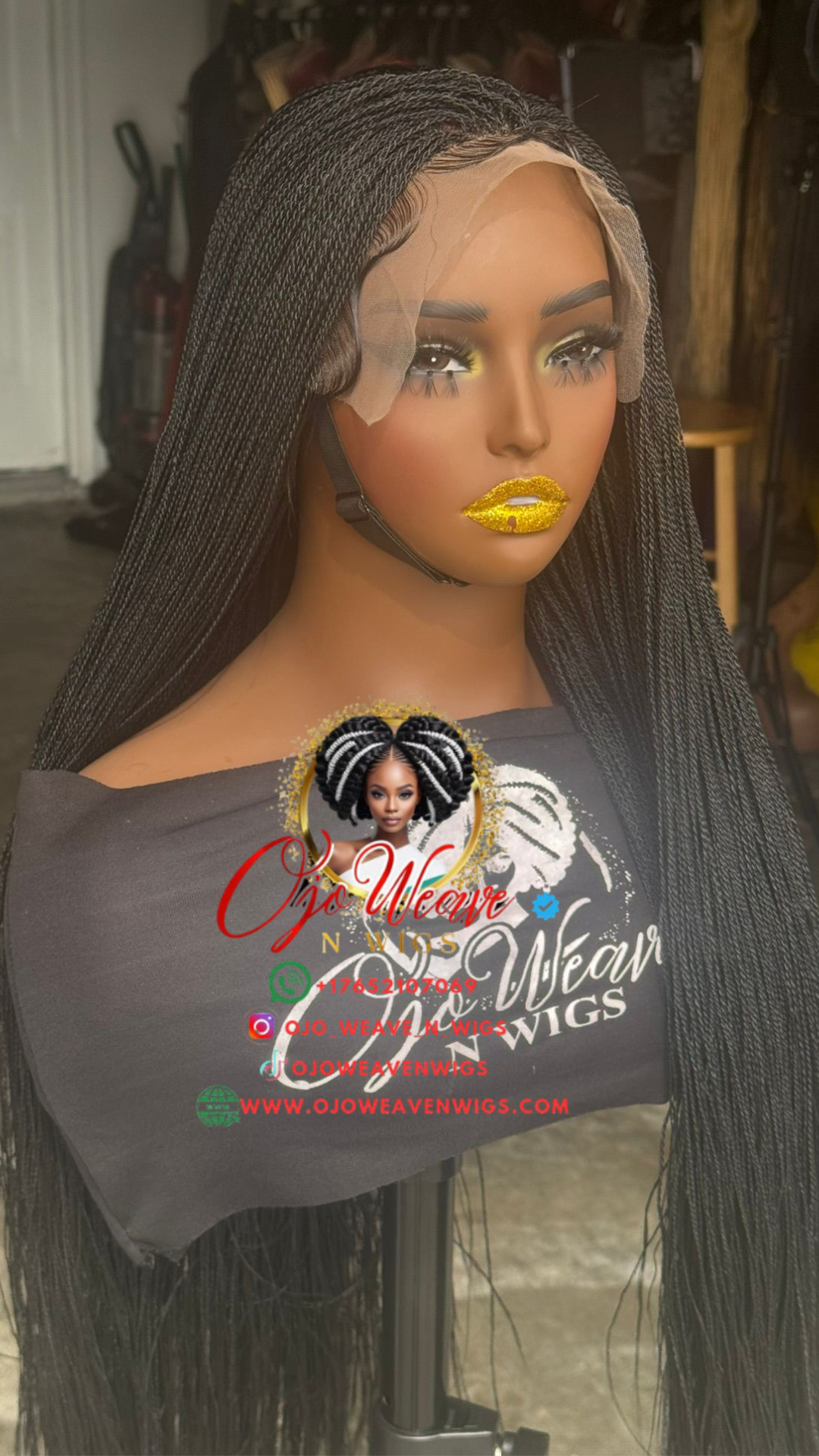 Frontal Kenny Unit: 28" Twisted Micro Braid: Ready to Ship
