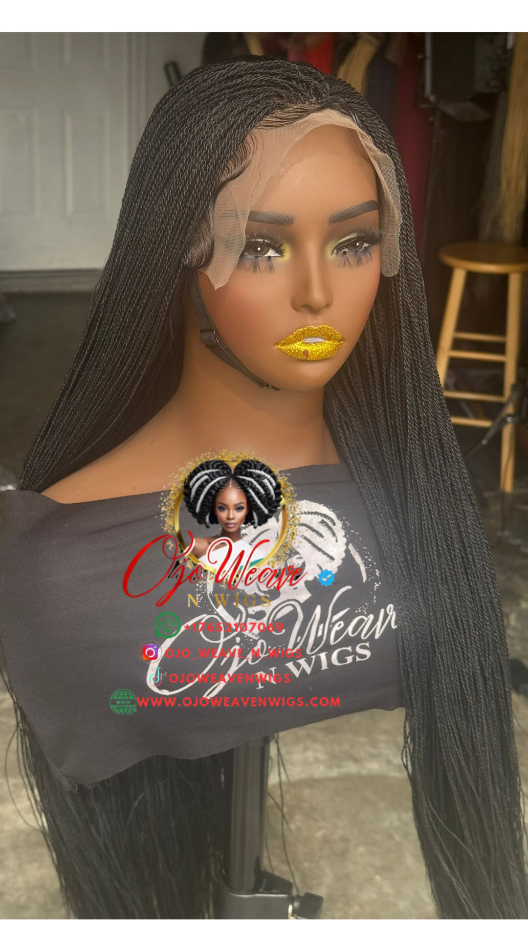 Frontal Kenny Unit: 28" Twisted Micro Braid: Ready to Ship