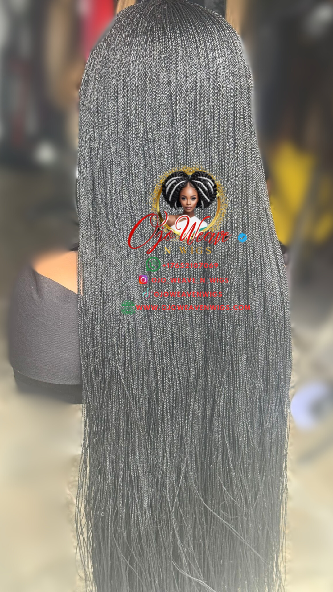 Frontal Kenny Unit: 28" Twisted Micro Braid: Ready to Ship