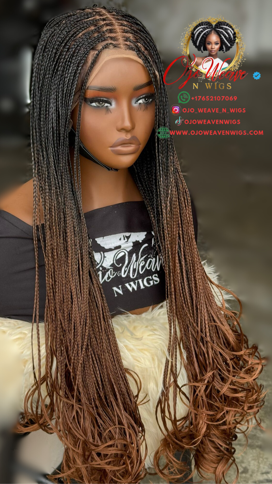 Ready to Ship: Kim Unit - 28" Ombré Human Hair Lace