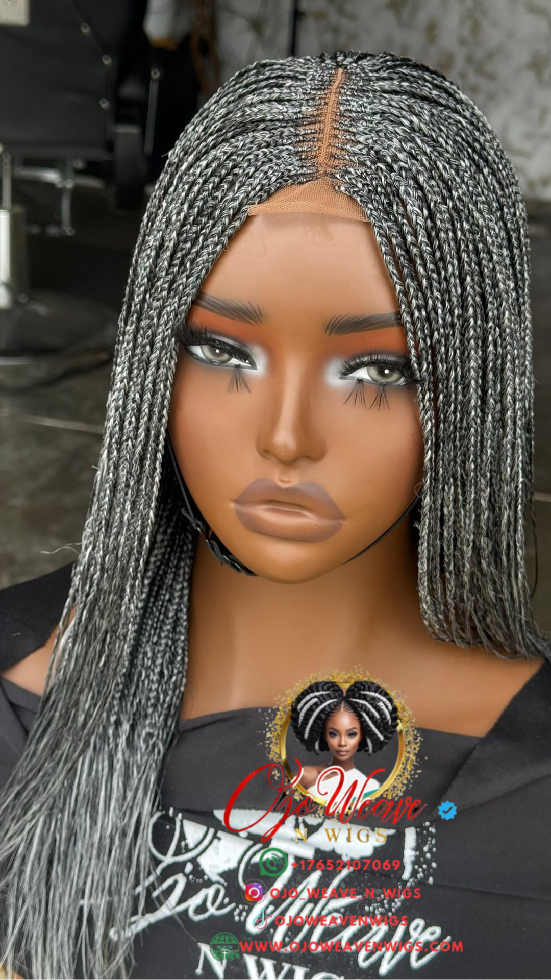 Bianca Unit 14-inch Grey wig: Ready to Ship