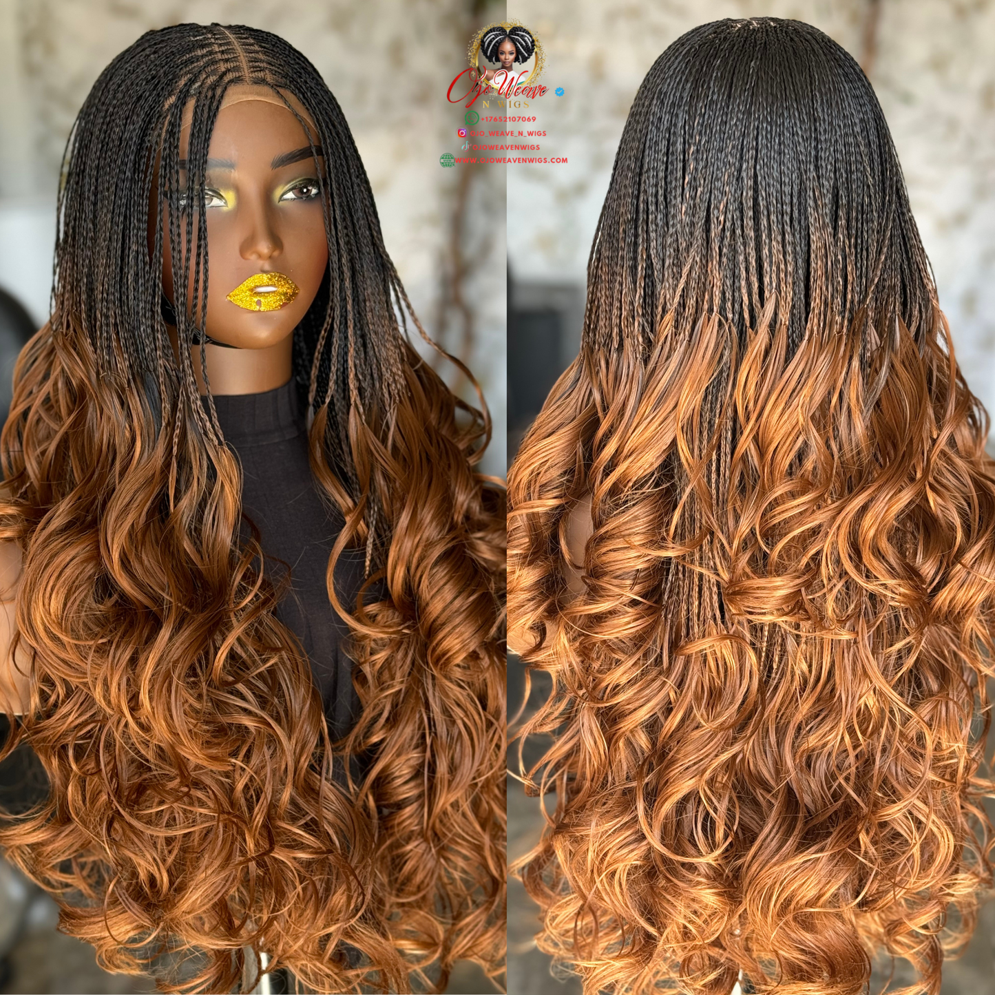 Layers Spiral Curl Wig | 28/30 Inch Ready to Ship | Mixed Color Closure