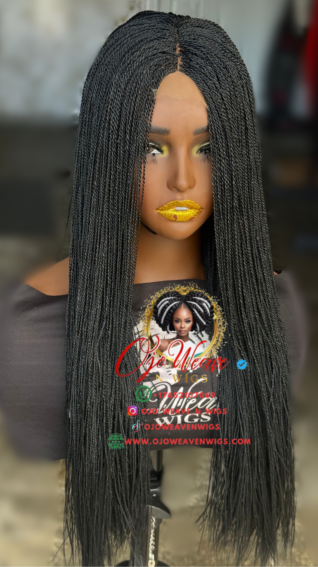 20" Esther Color 1B Wig: Pre Order