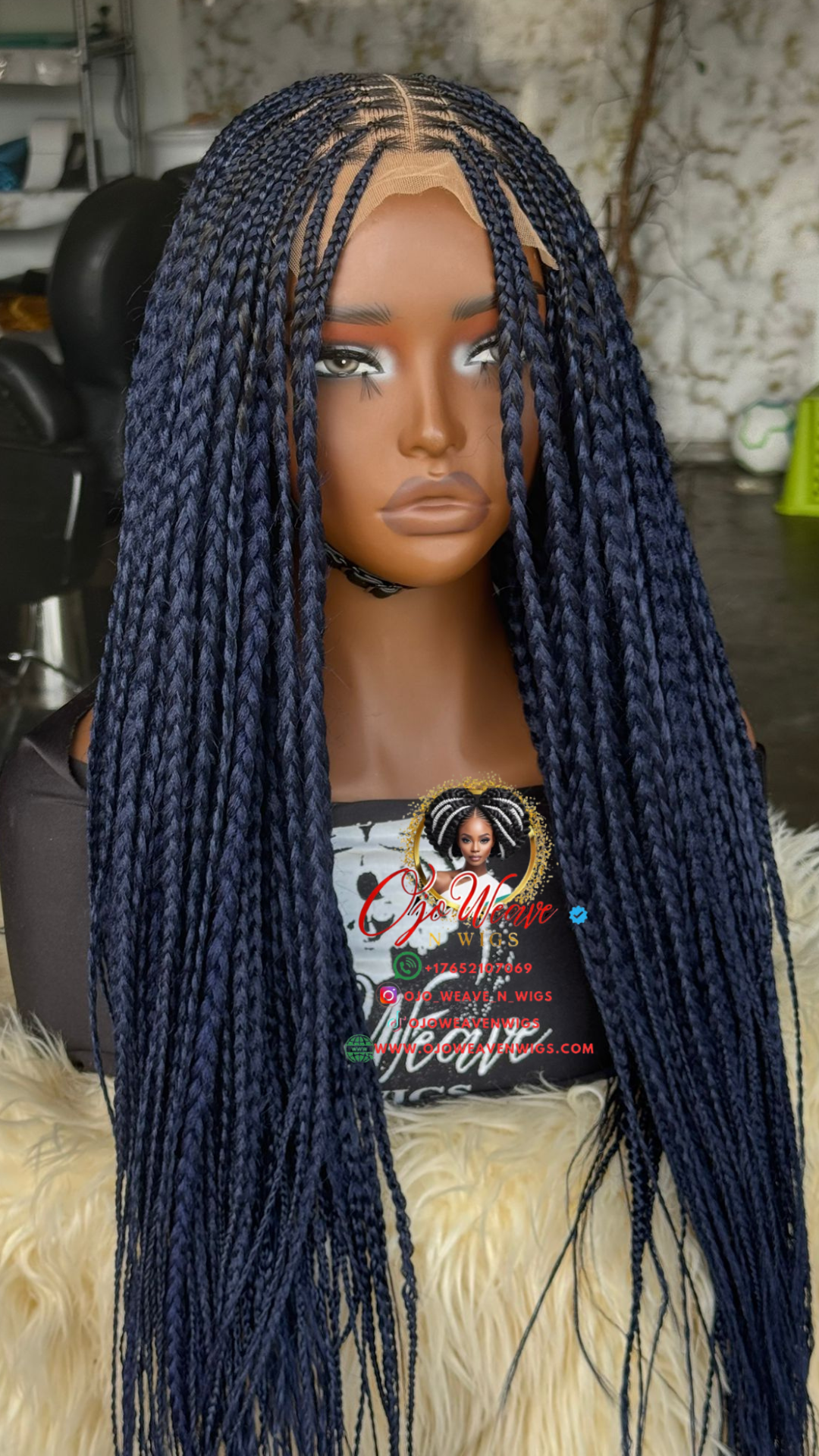 Juli Unit: 14-inch Knotless Braids Glueless Wig