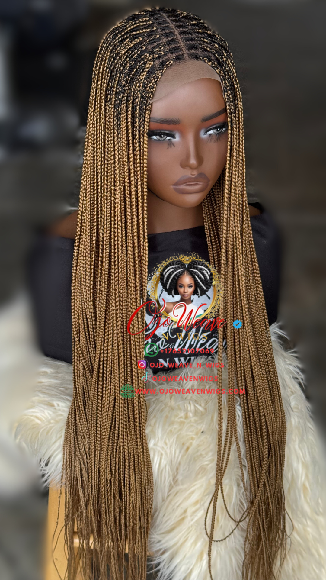 Knotless Braids: Black Root Made to Order