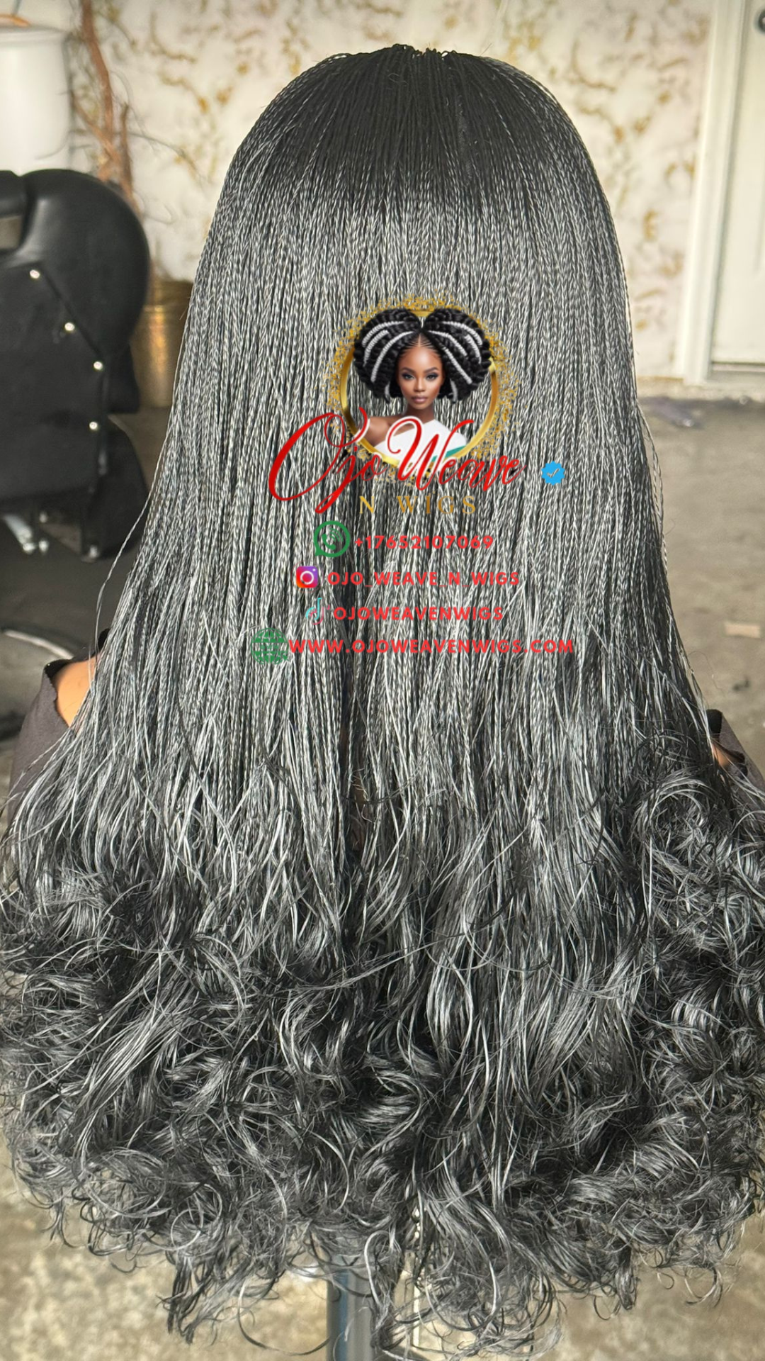 Amena Unit: Ready to Ship Black Wig