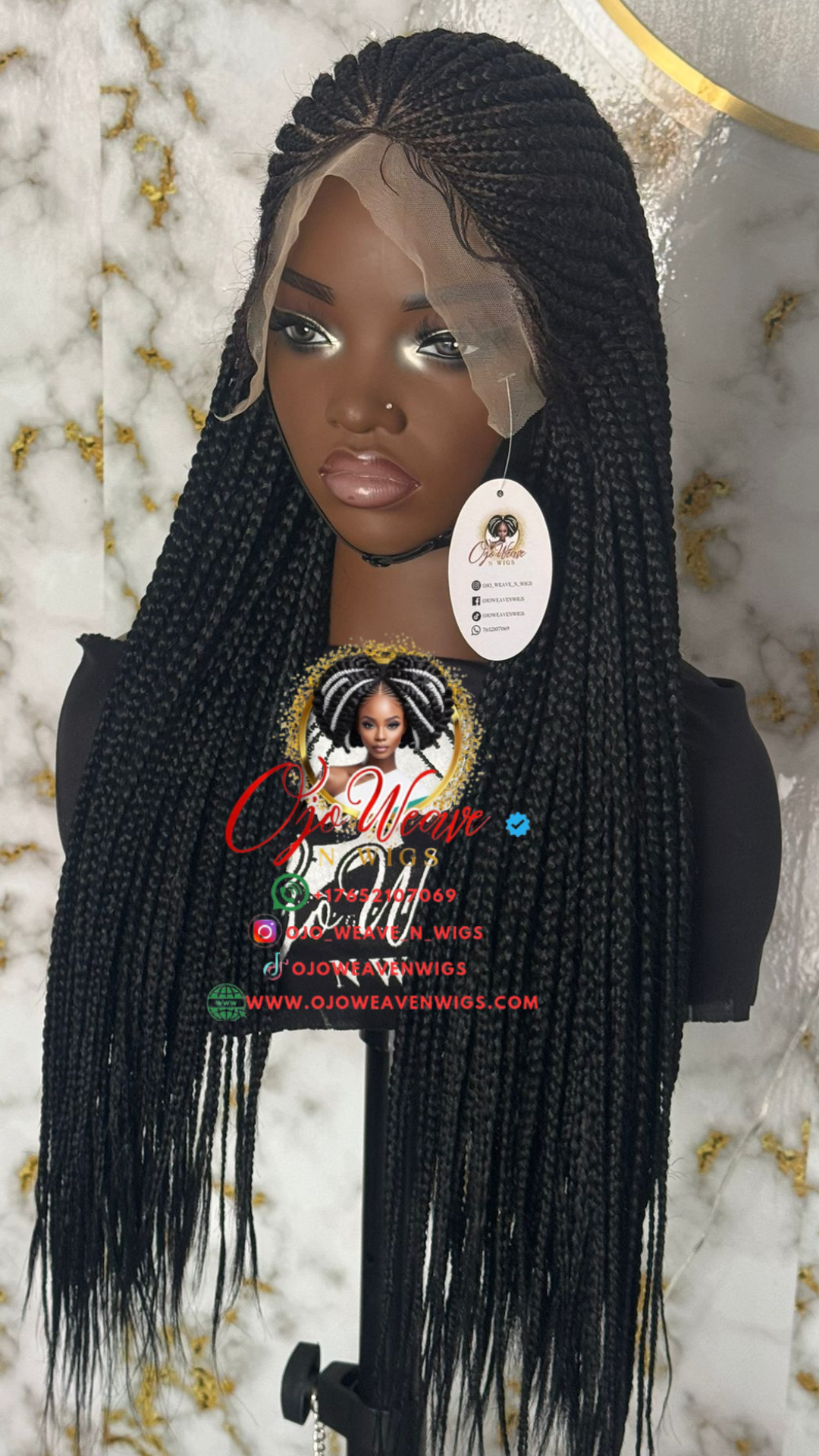 TINU Unit 26" Black Frontal Wig: Made to Order