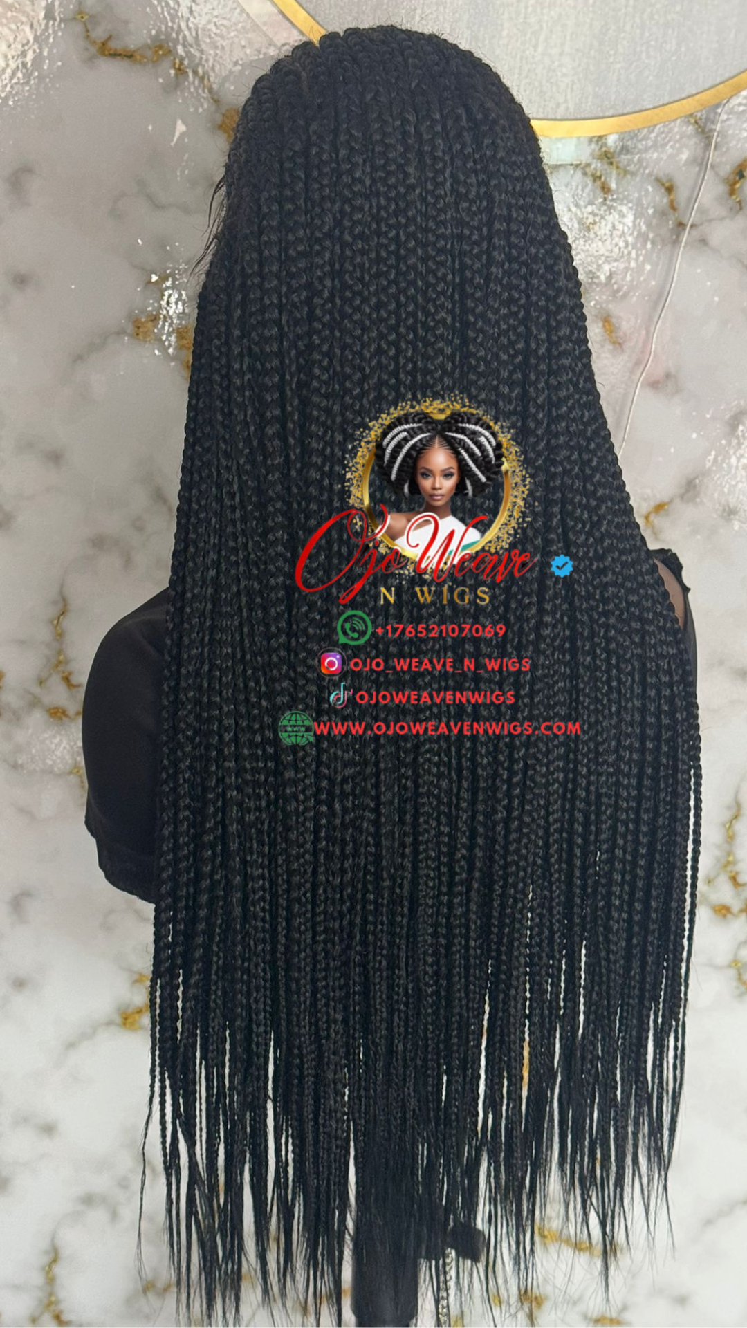TINU Unit 26" Black Frontal Wig: Made to Order