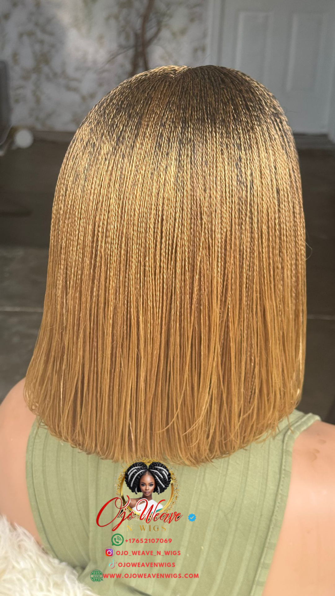 Laiyah Unit: 10-Inch Micro Twist Bob Wig - Ready to Ship