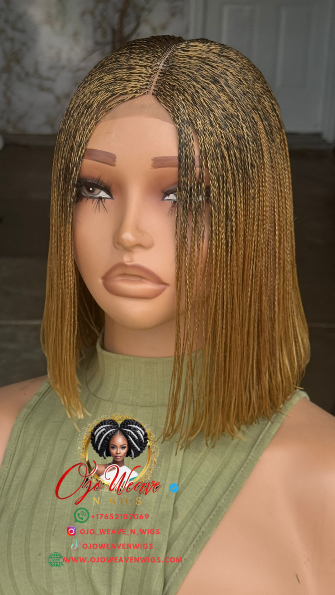 Laiyah Unit: 10-Inch Micro Twist Bob Wig - Ready to Ship