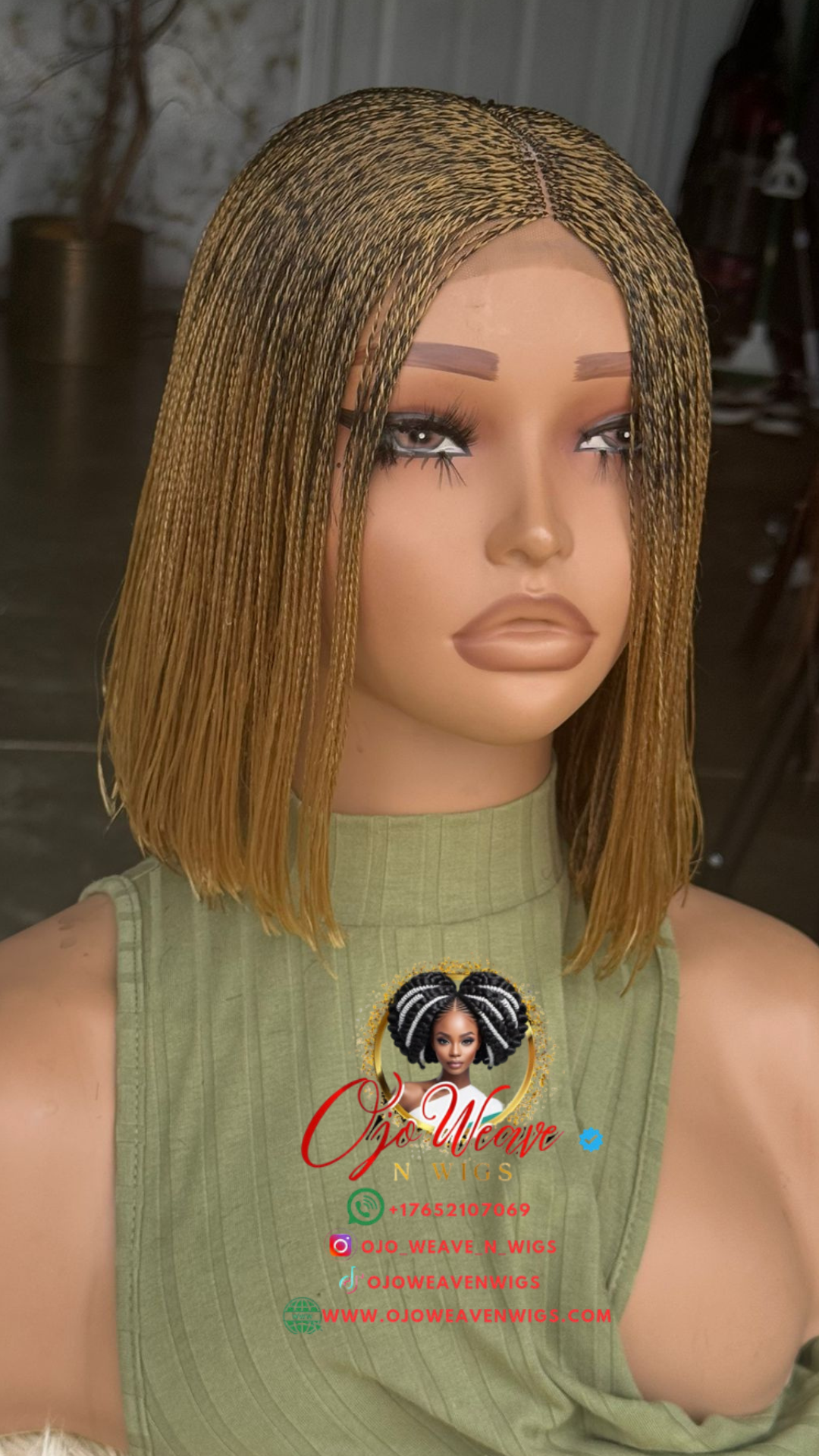 Laiyah Unit: 10-Inch Micro Twist Bob Wig - Ready to Ship