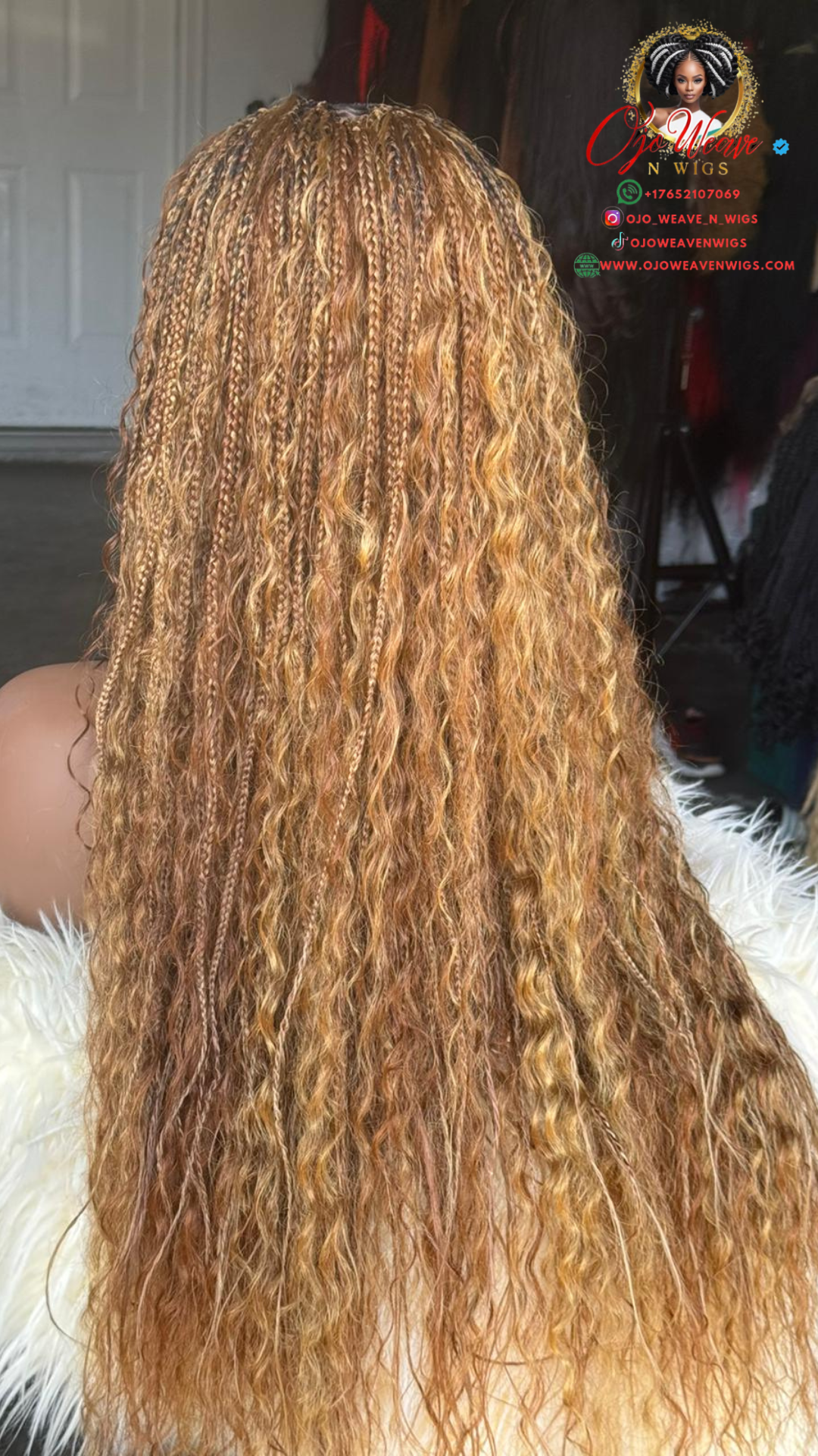 Color 27/30 Closure Boho Wig - 24-inch Glueless - Ready to Ship